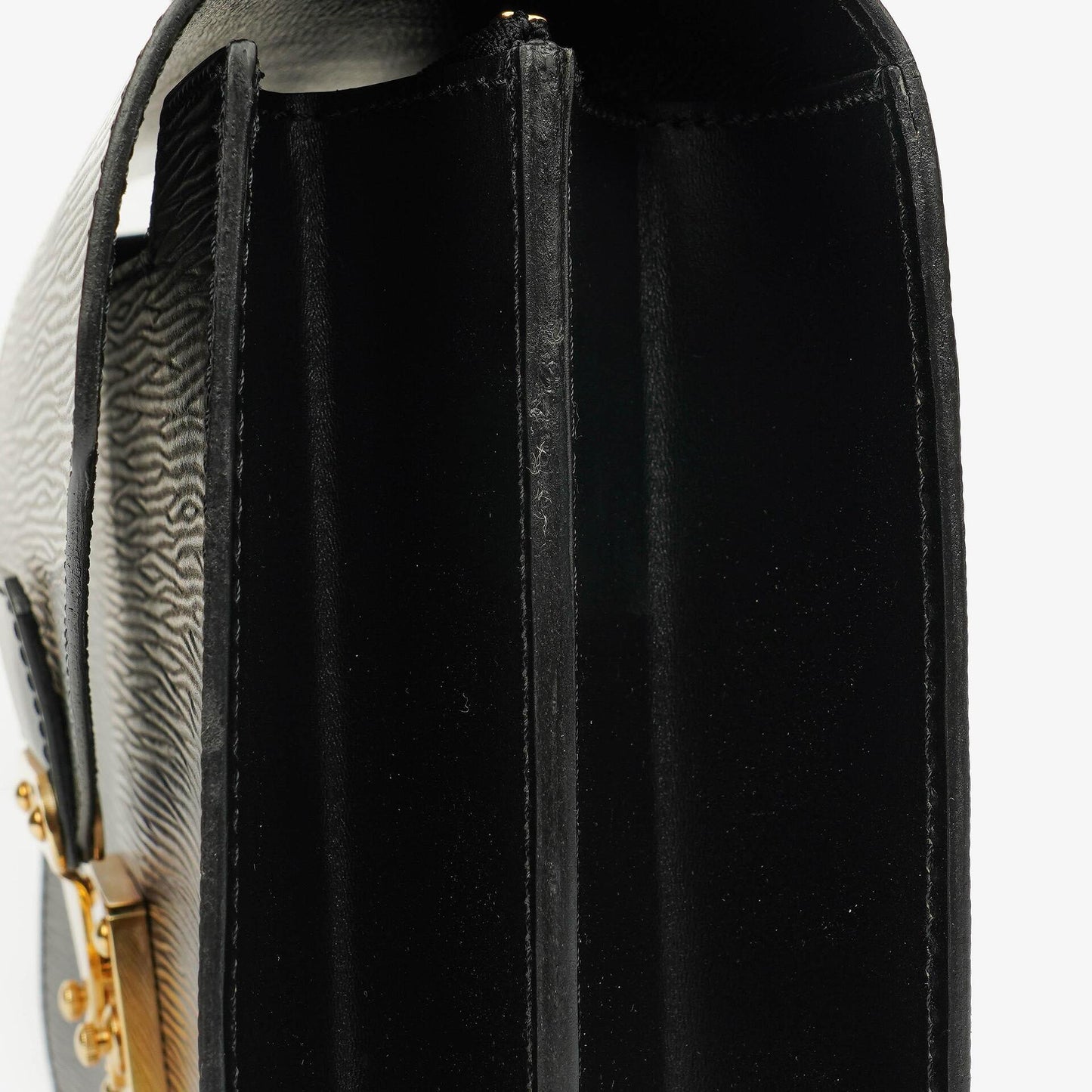Louis Vuitton Concorde Black EPI Leather Bag