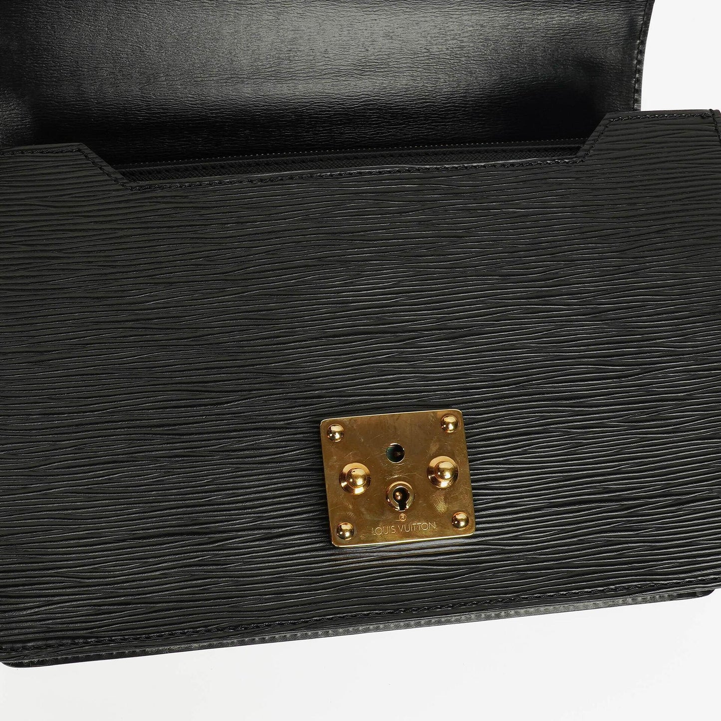Louis Vuitton Concorde Black EPI Leather Bag
