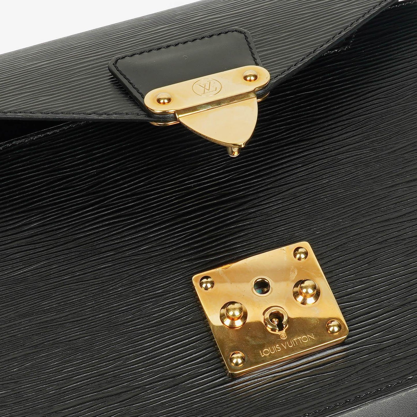Louis Vuitton Concorde Black EPI Leather Bag