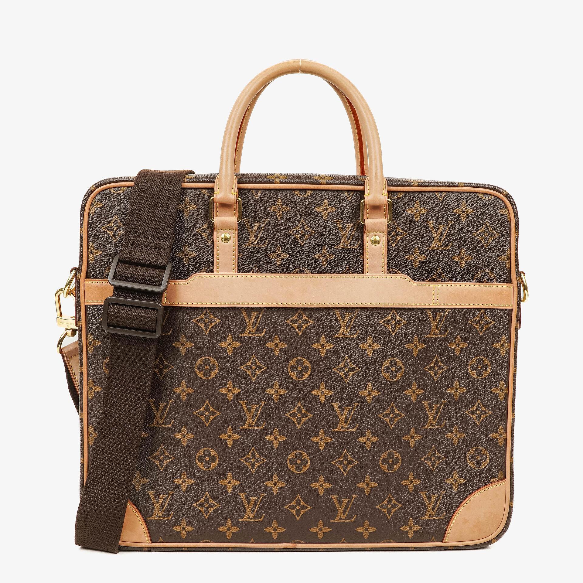 Louis Vuitton Cupertino Monogram Canvas Briefcase Bag