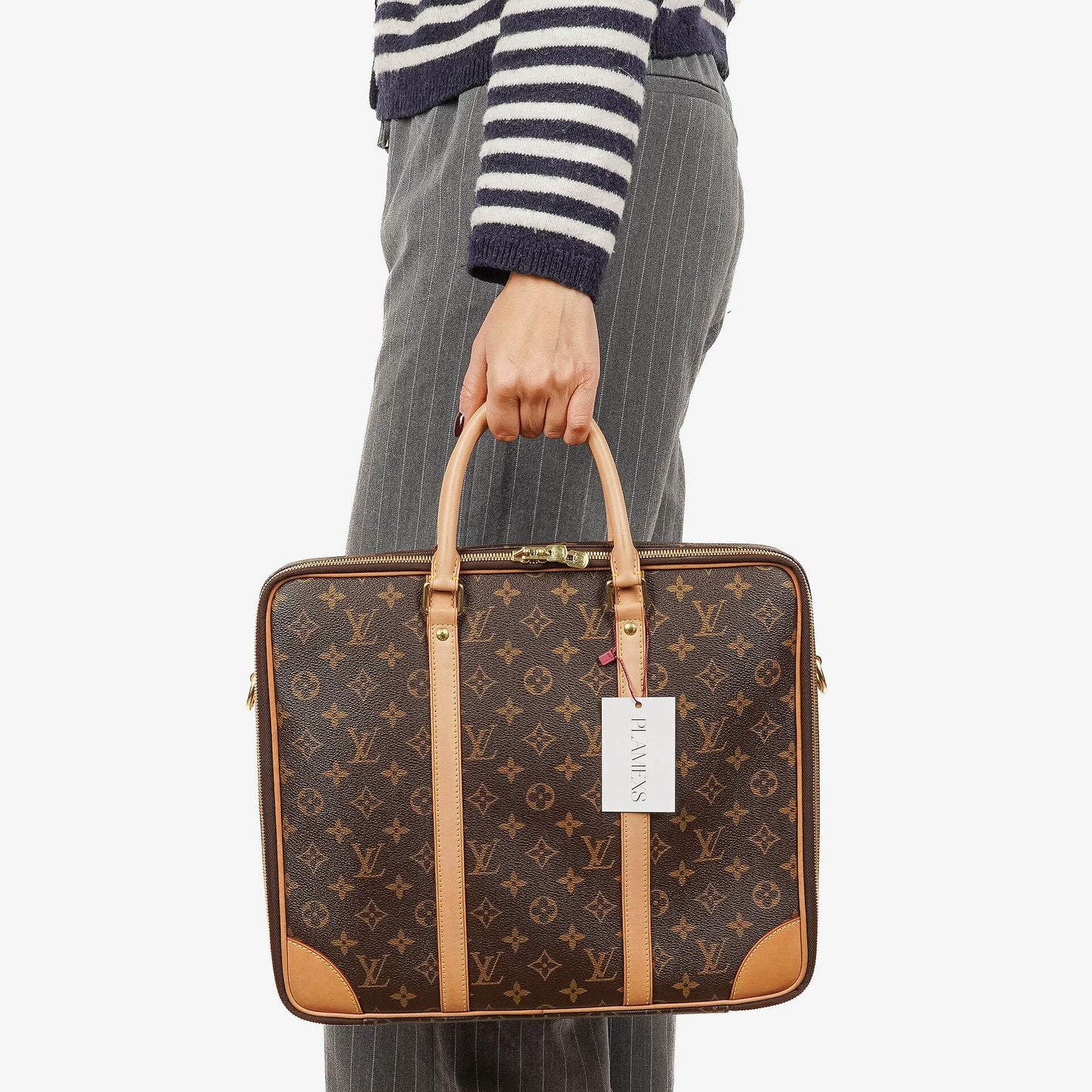 Louis Vuitton Cupertino Monogram Canvas Briefcase Bag