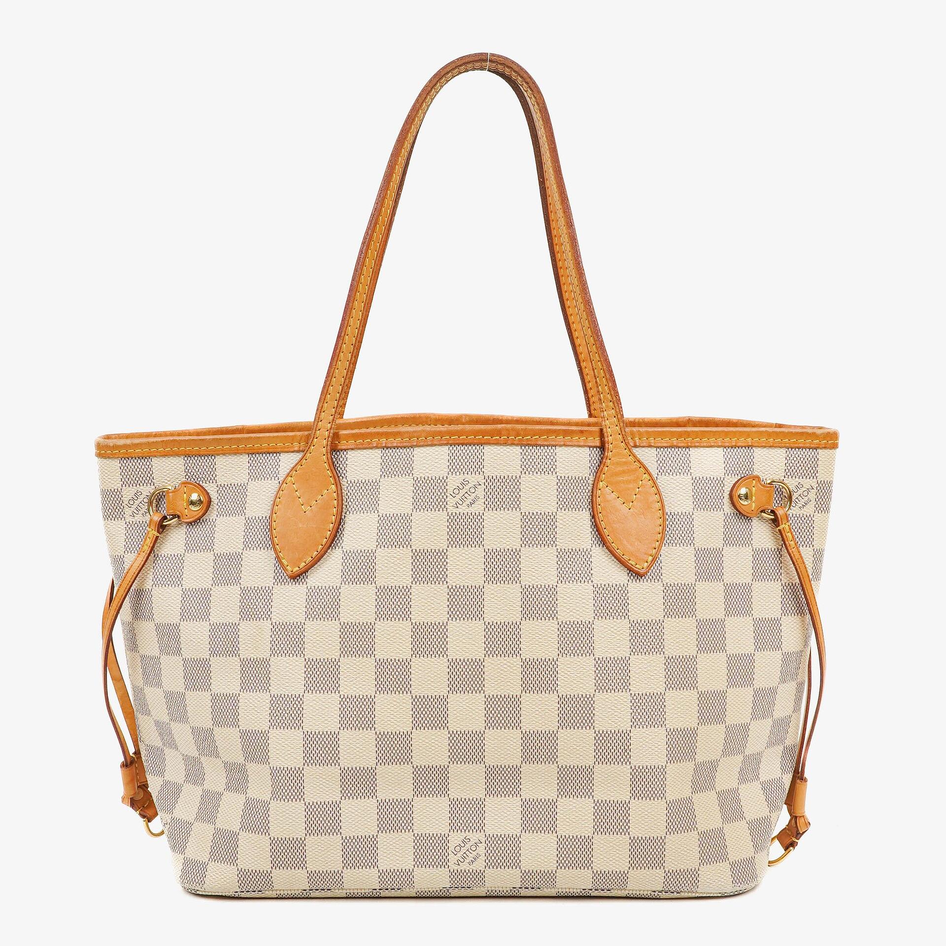Louis Vuitton Damier Azur Coated Canvas Neverfull PM Tote Bag