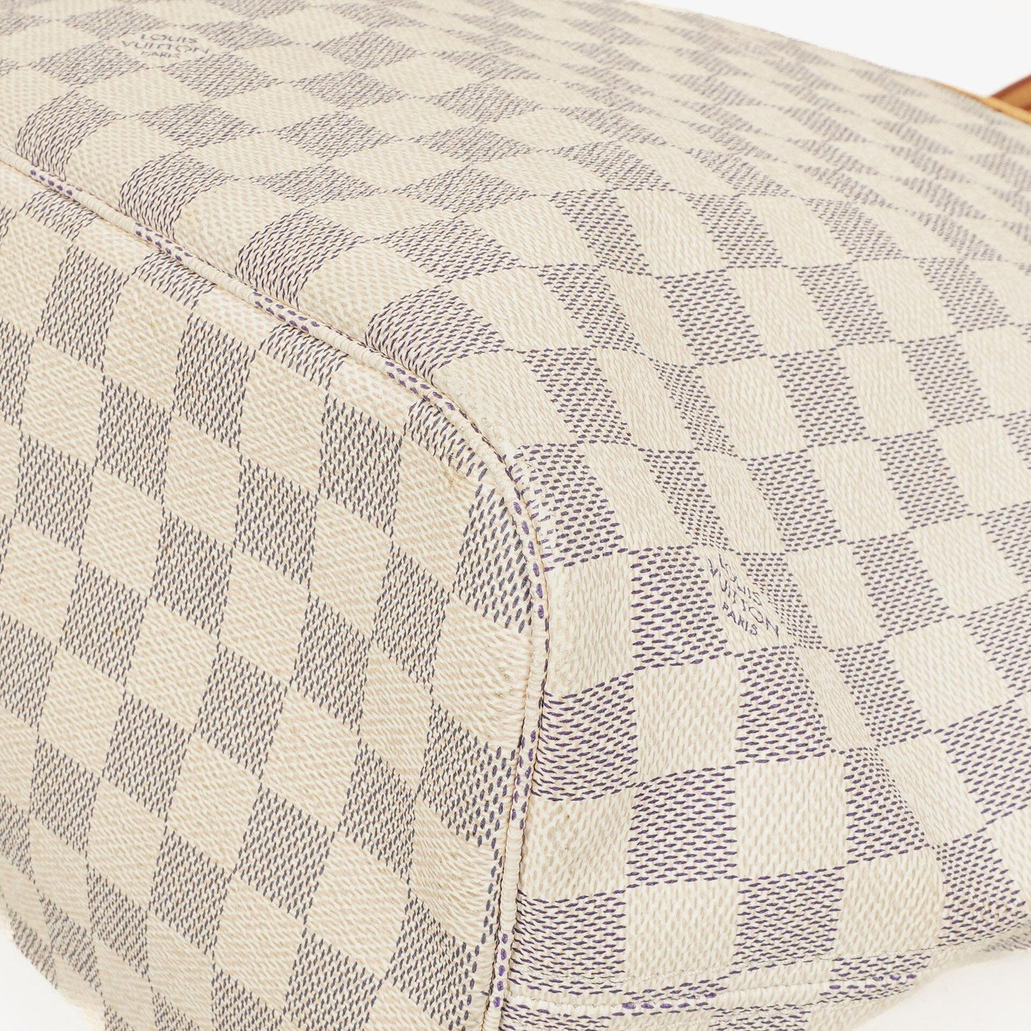 Louis Vuitton Damier Azur Coated Neverfull MM Tote Bag