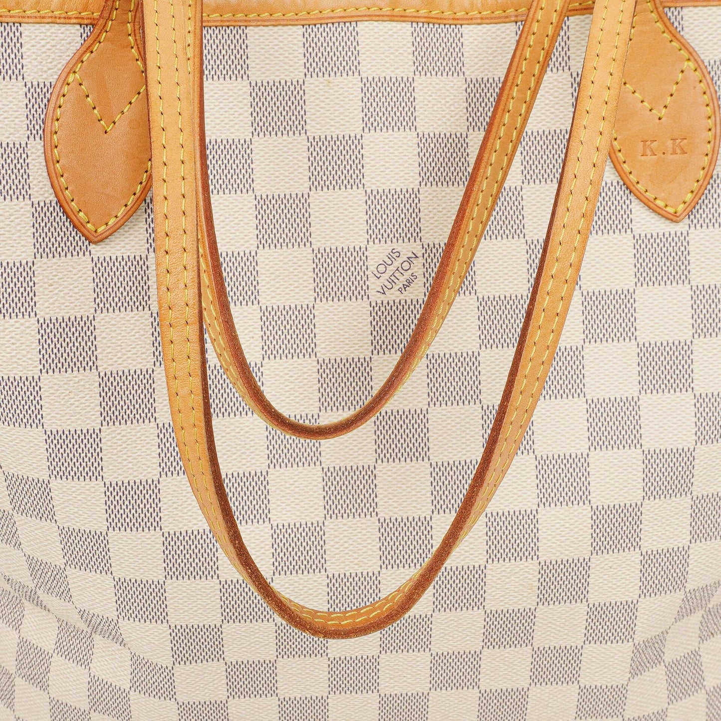 Louis Vuitton Damier Azur Coated Neverfull MM Tote Bag