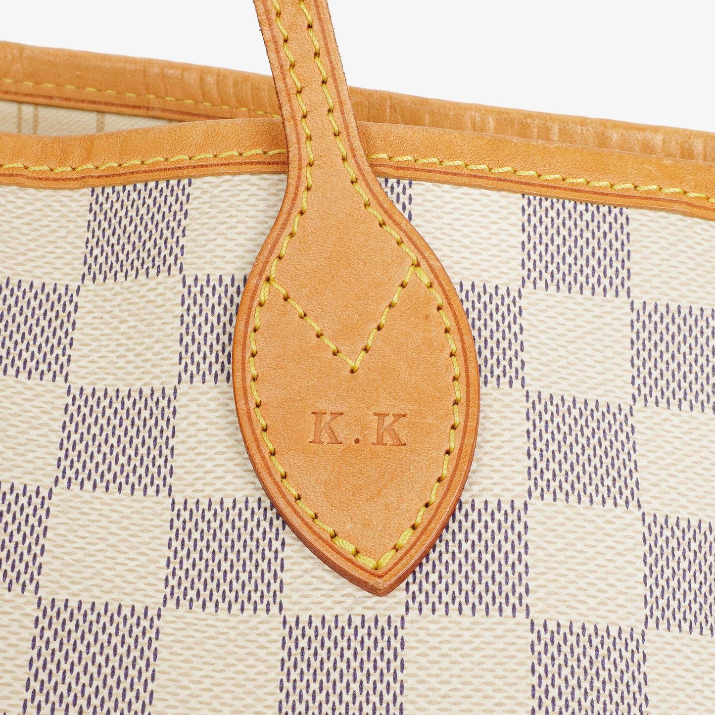Louis Vuitton Damier Azur Coated Neverfull MM Tote Bag