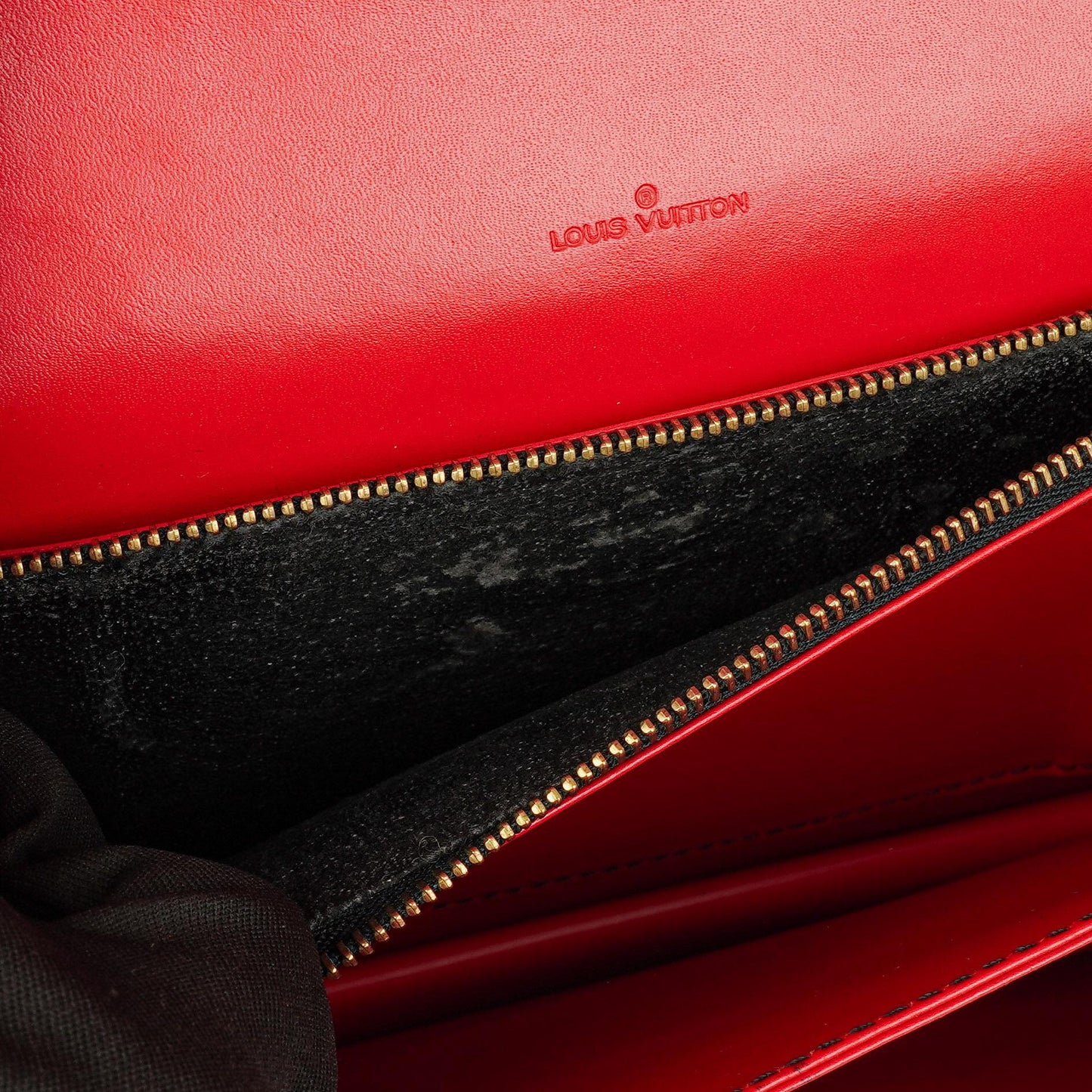 Louis Vuitton Epi Leather Black Red Hoche Shoulder Bag