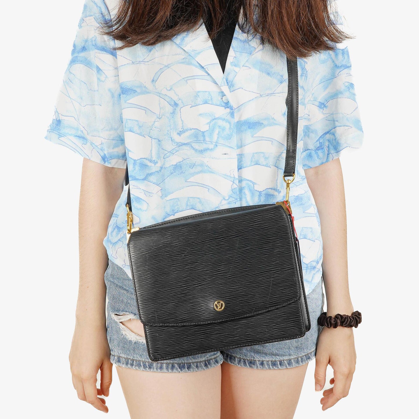 Louis Vuitton Grenelle Black EPI Leather Bag