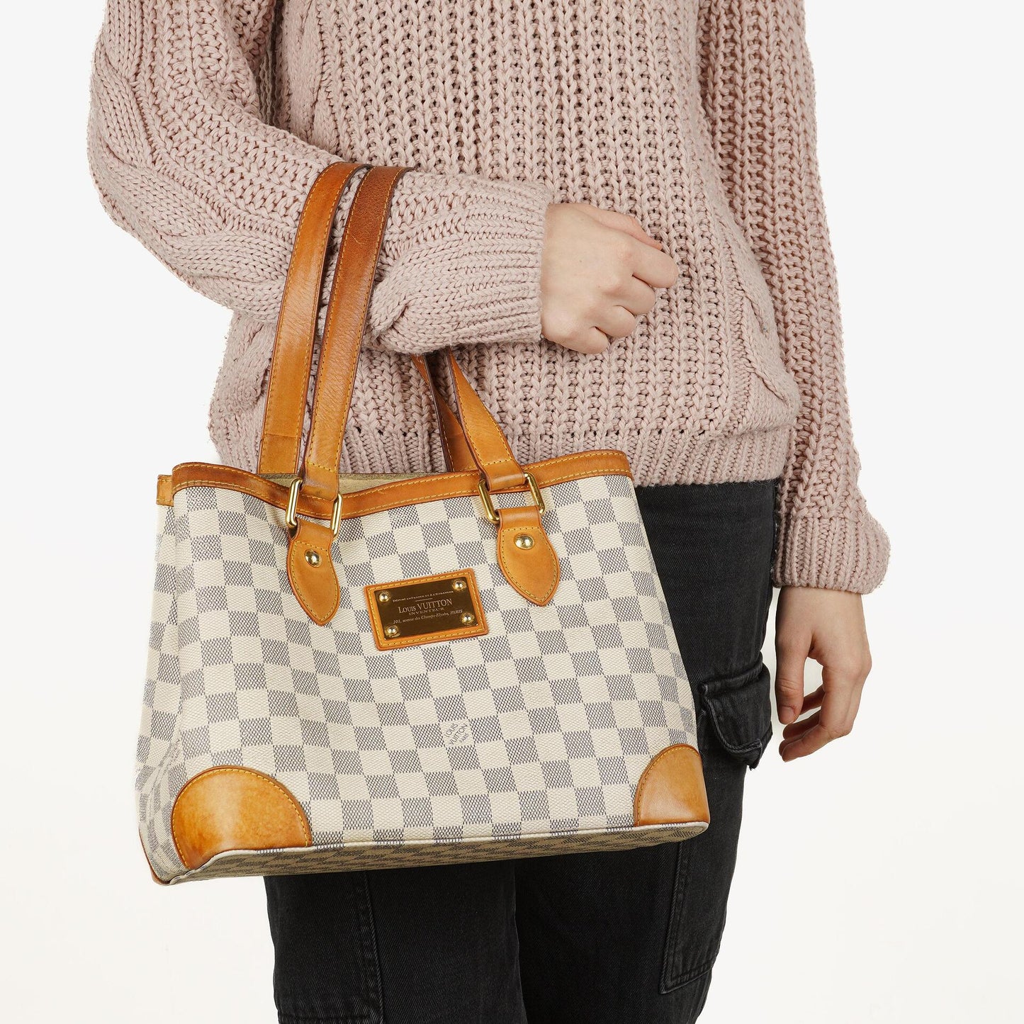 Louis Vuitton Hampstead Damier Azure Shoulder Bag