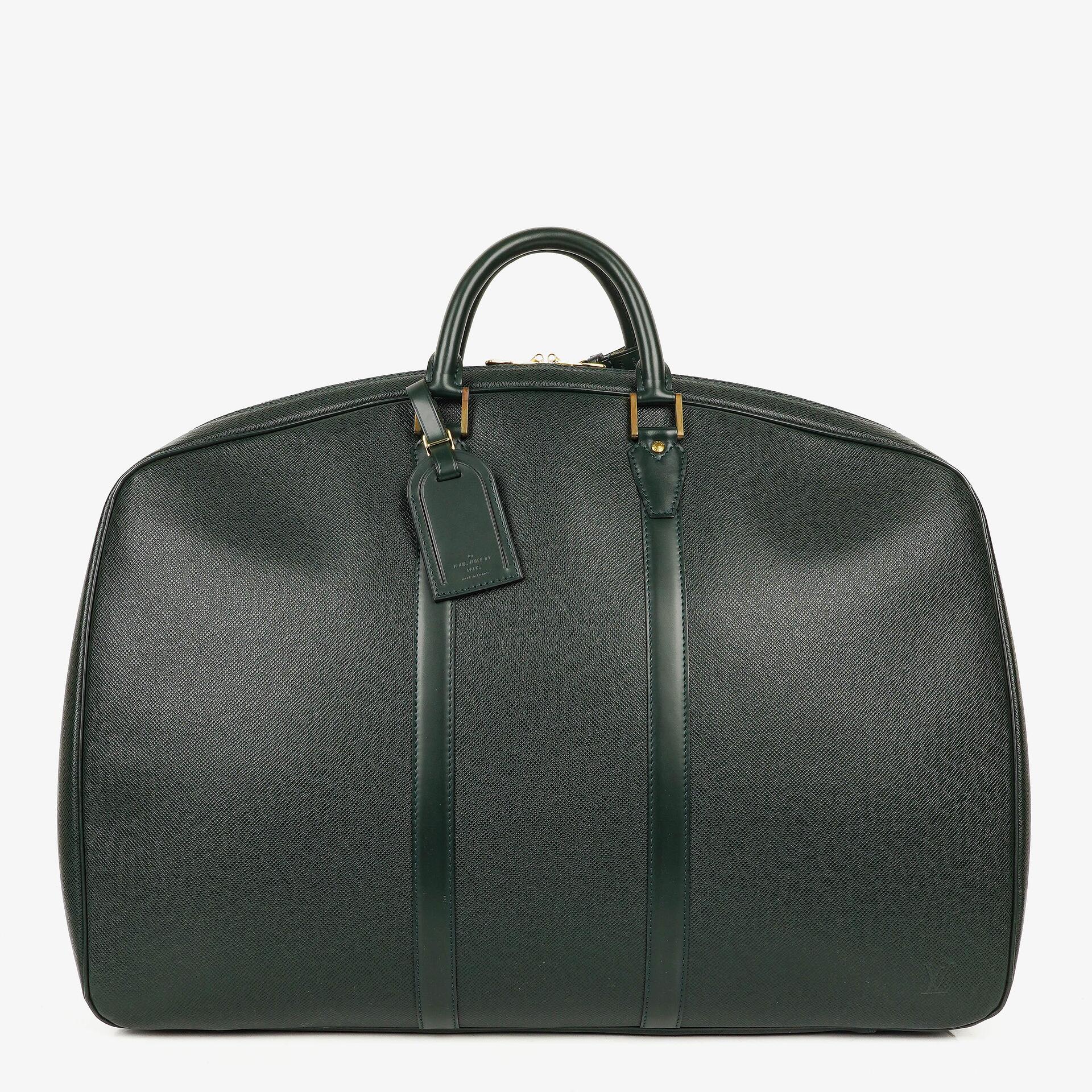 Louis Vuitton Helanga 1 Poche Epicea Taiga Leather Travel Bag