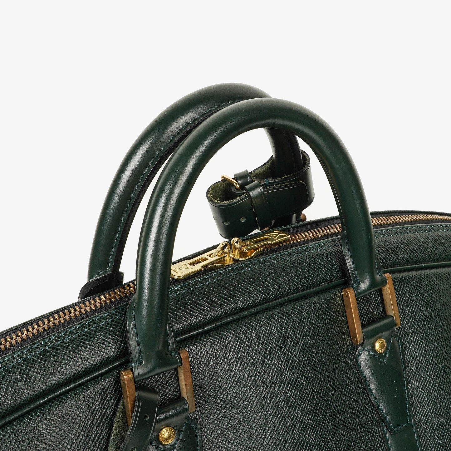 Louis Vuitton Helanga 1 Poche Epicea Taiga Leather Travel Bag