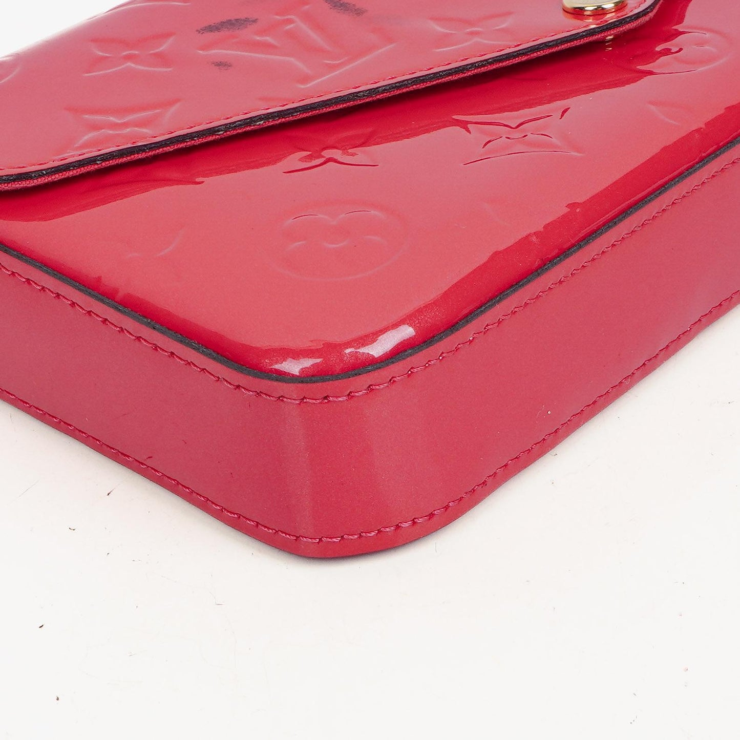 Louis Vuitton Hot Pink Vernis Chain Wallet Felicie Pochette