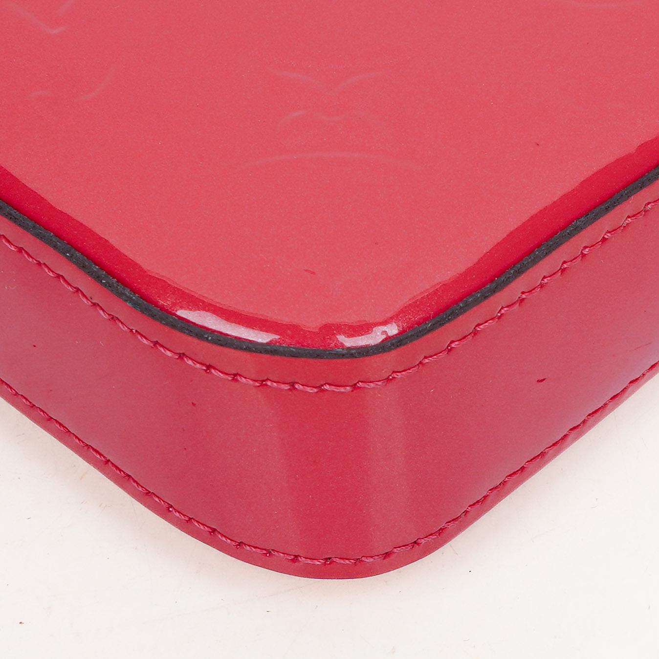 Louis Vuitton Hot Pink Vernis Chain Wallet Felicie Pochette