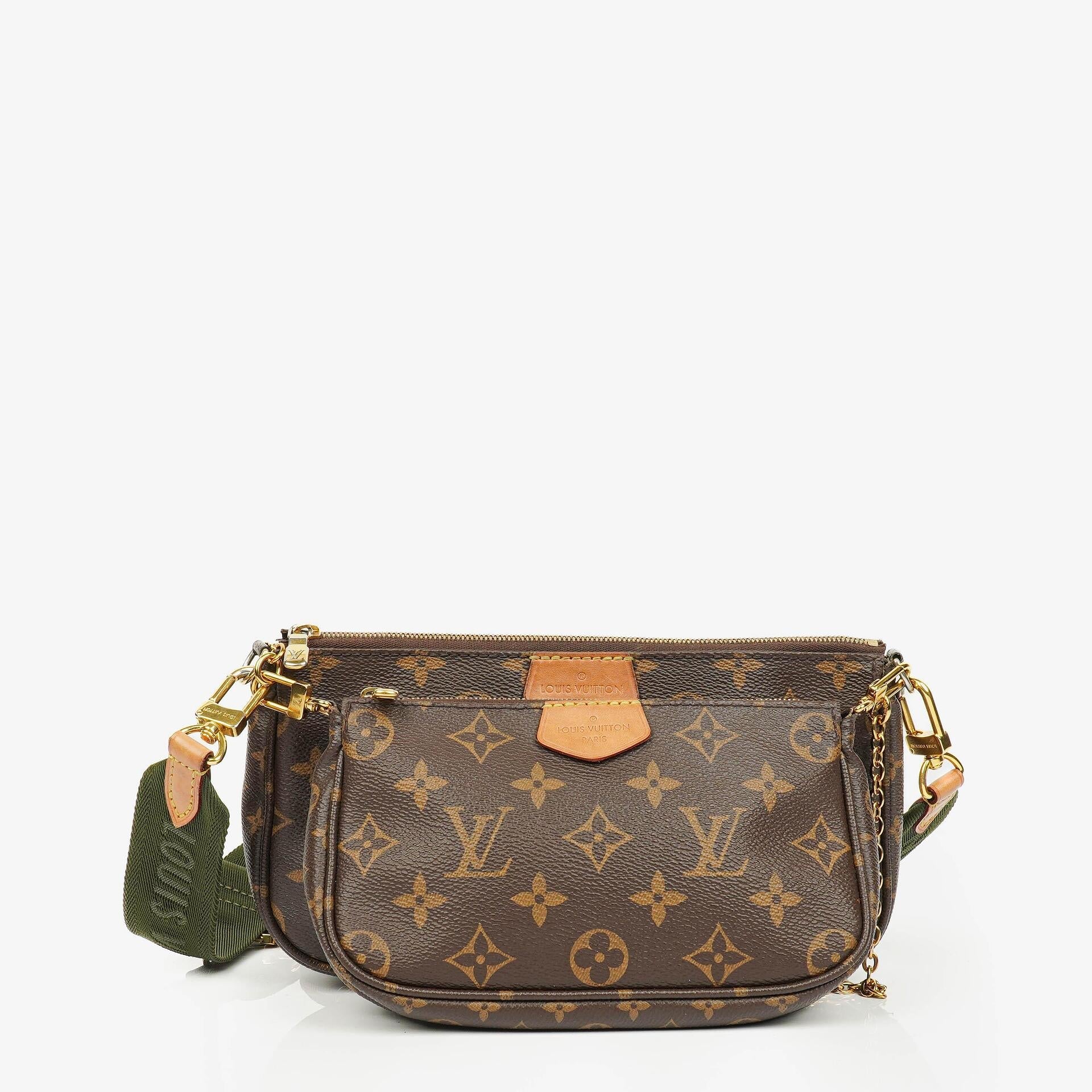 Louis Vuitton Kaki Monogram Canvas Multi-Pochette Accessories Bag