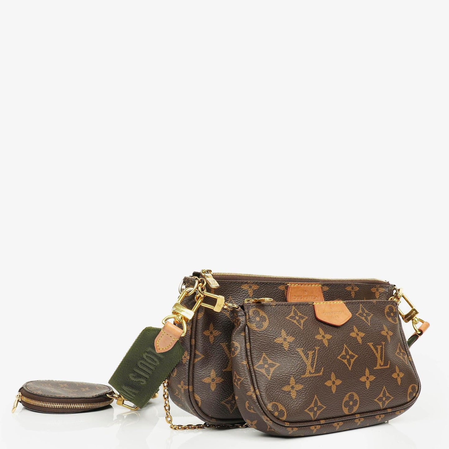 Louis Vuitton Kaki Monogram Canvas Multi-Pochette Accessories Bag