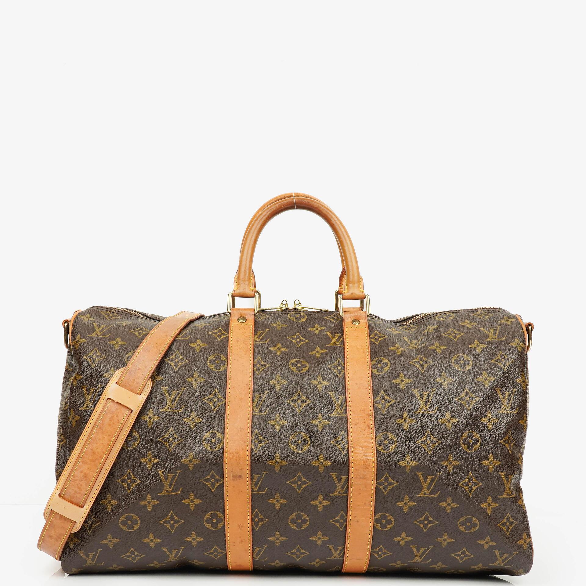 Louis Vuitton Keepall 45 Bandoulière Travel Bag in Monogram Canvas