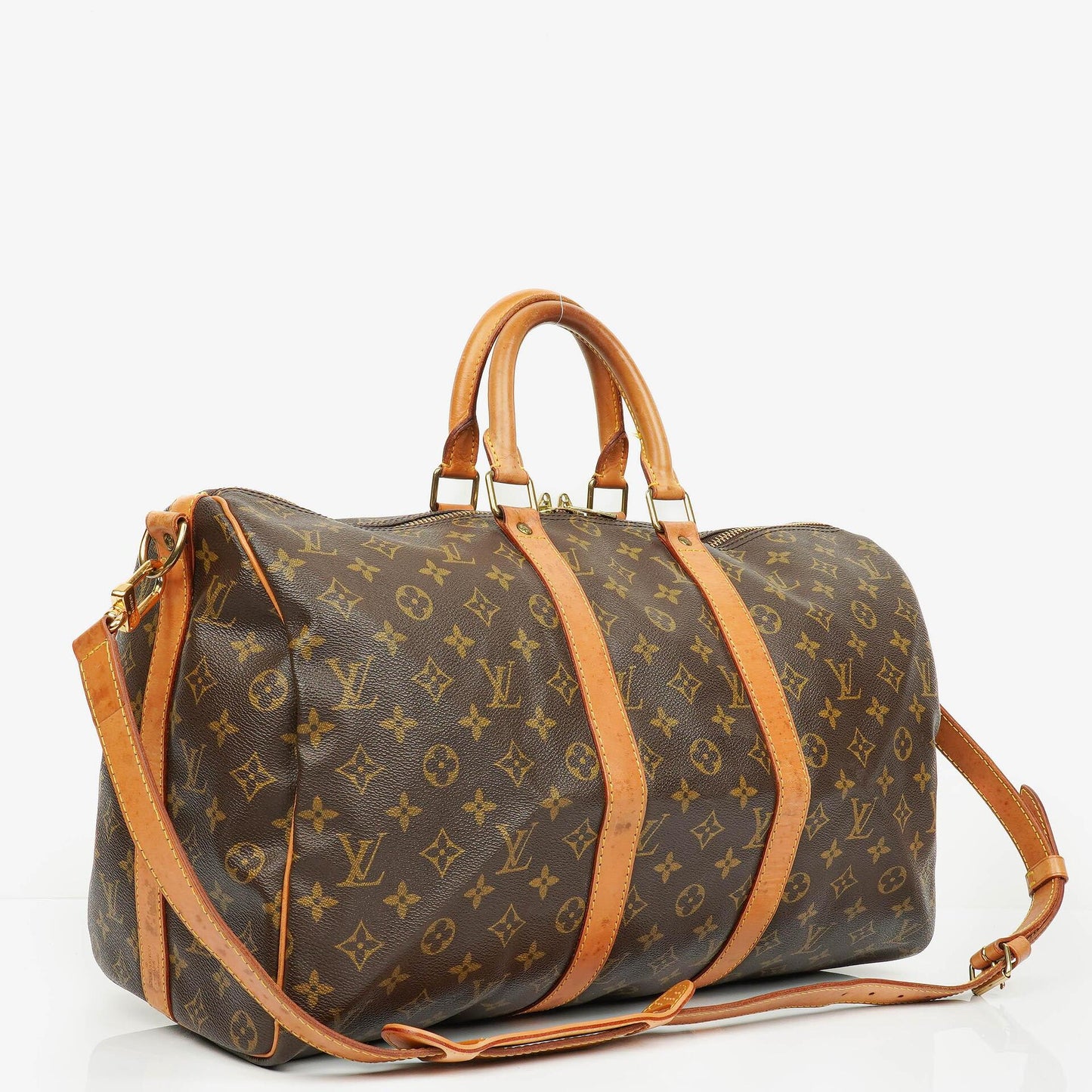 Louis Vuitton Keepall 45 Bandoulière Travel Bag in Monogram Canvas
