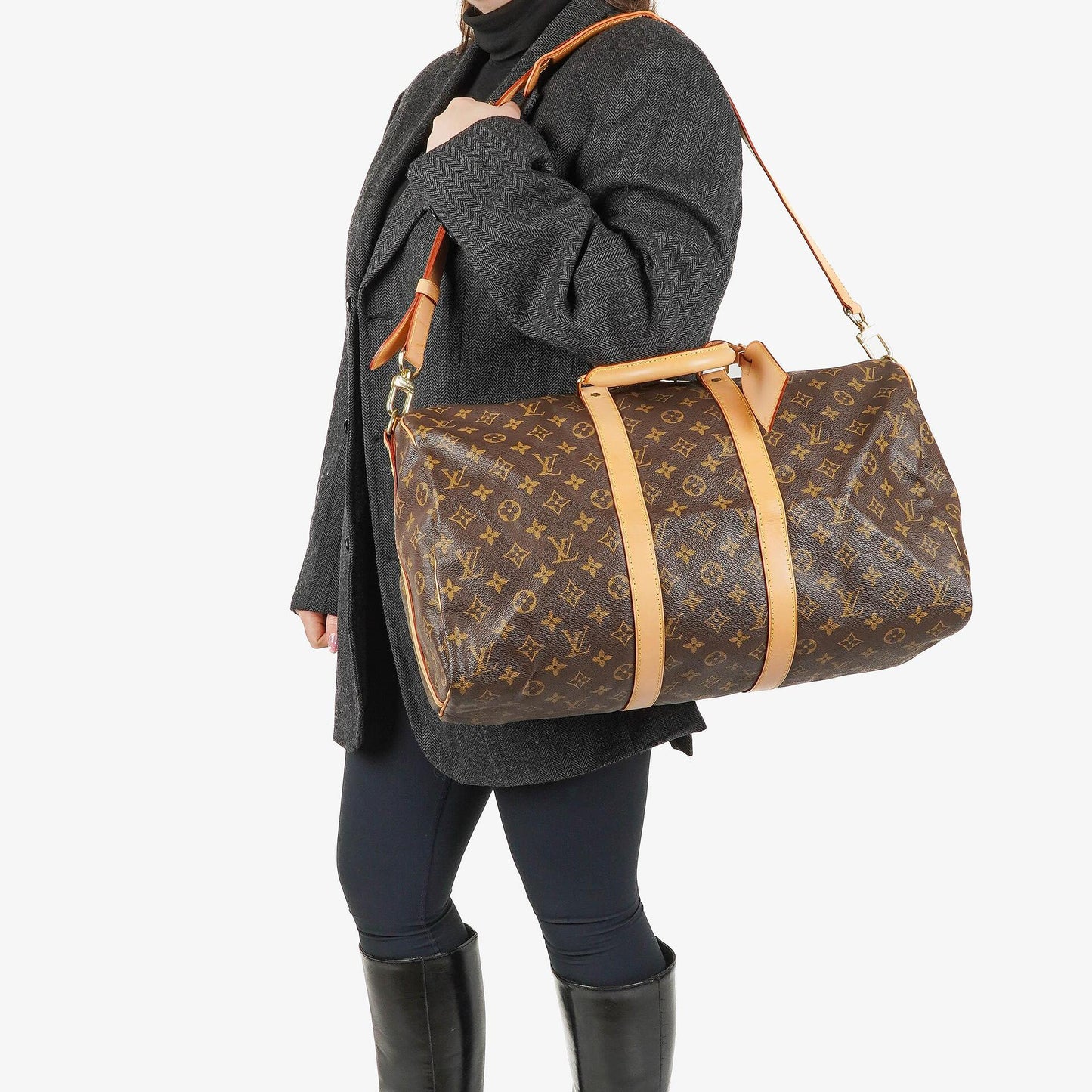Louis Vuitton Keepall 45 Bandoulière Travel Bag in Monogram Canvas