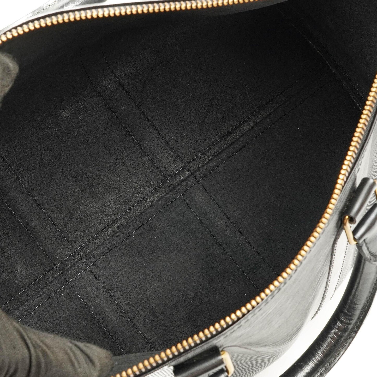 Louis Vuitton Keepall 45 Black EPI Leather Travel Bag