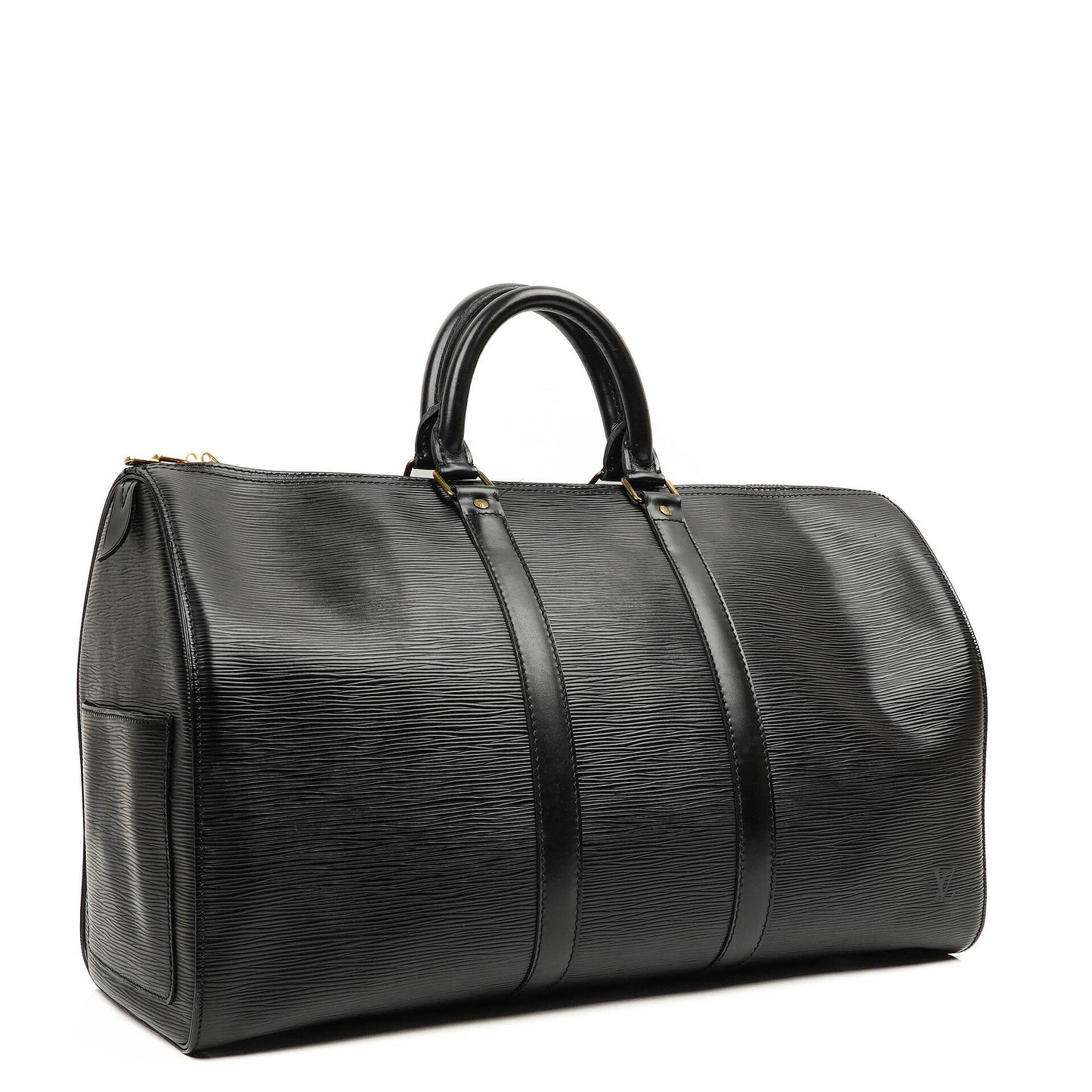 Louis Vuitton Keepall 45 Black EPI Leather Travel Bag