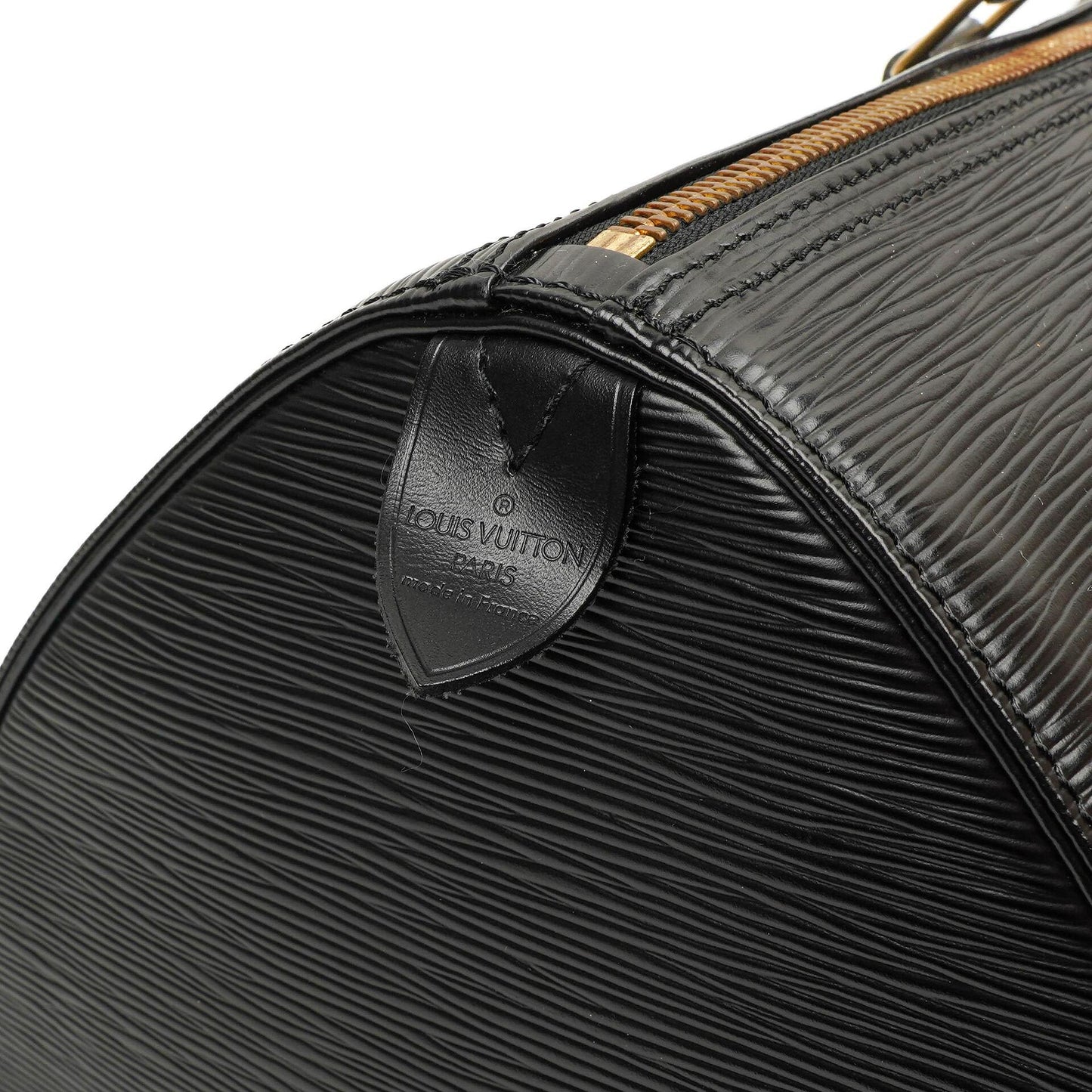 Louis Vuitton Keepall 45 Black EPI Leather Travel Bag