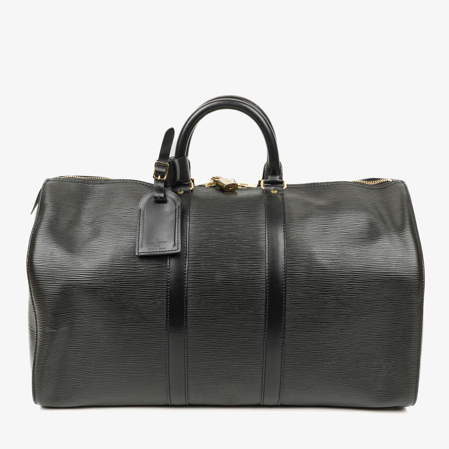 Louis Vuitton Keepall 45 Black EPI Leather Travel Bag