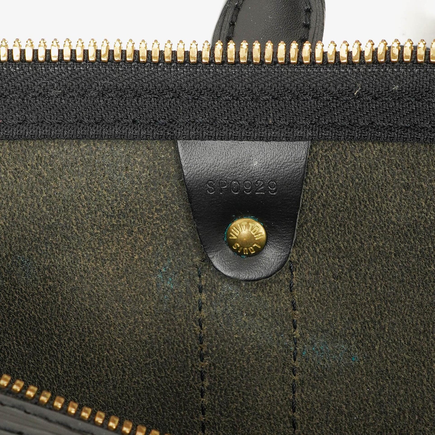 Louis Vuitton Keepall 45 Black EPI Leather Travel Bag