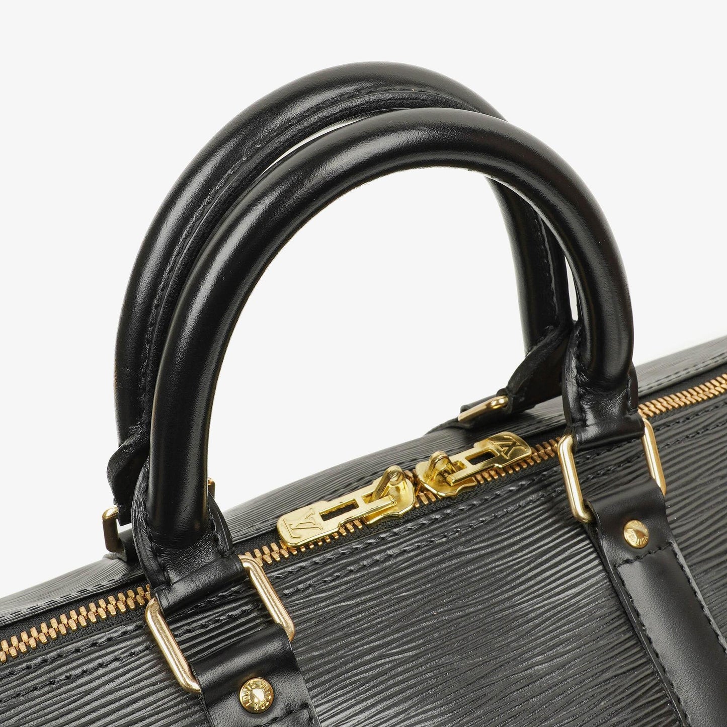 Louis Vuitton Keepall 45 Black EPI Leather Travel Bag