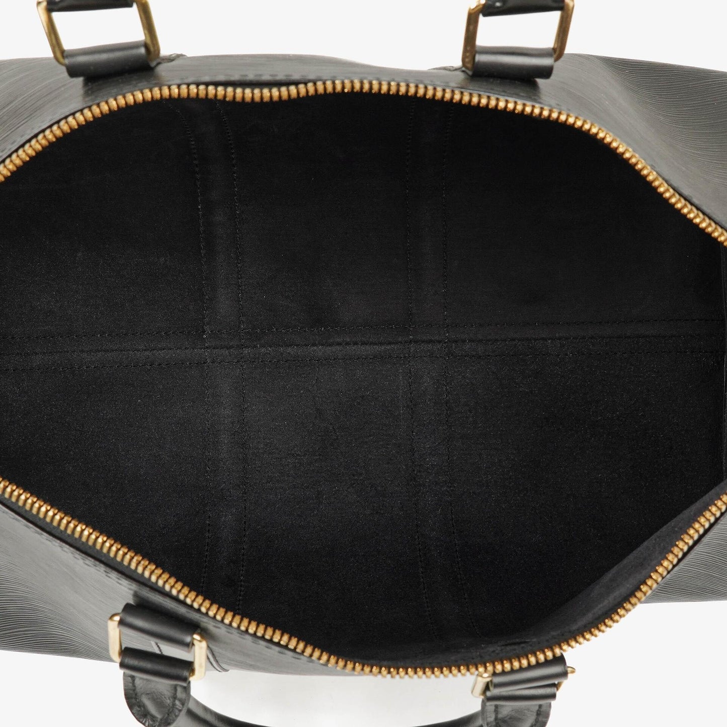Louis Vuitton Keepall 45 Black EPI Leather Travel Bag