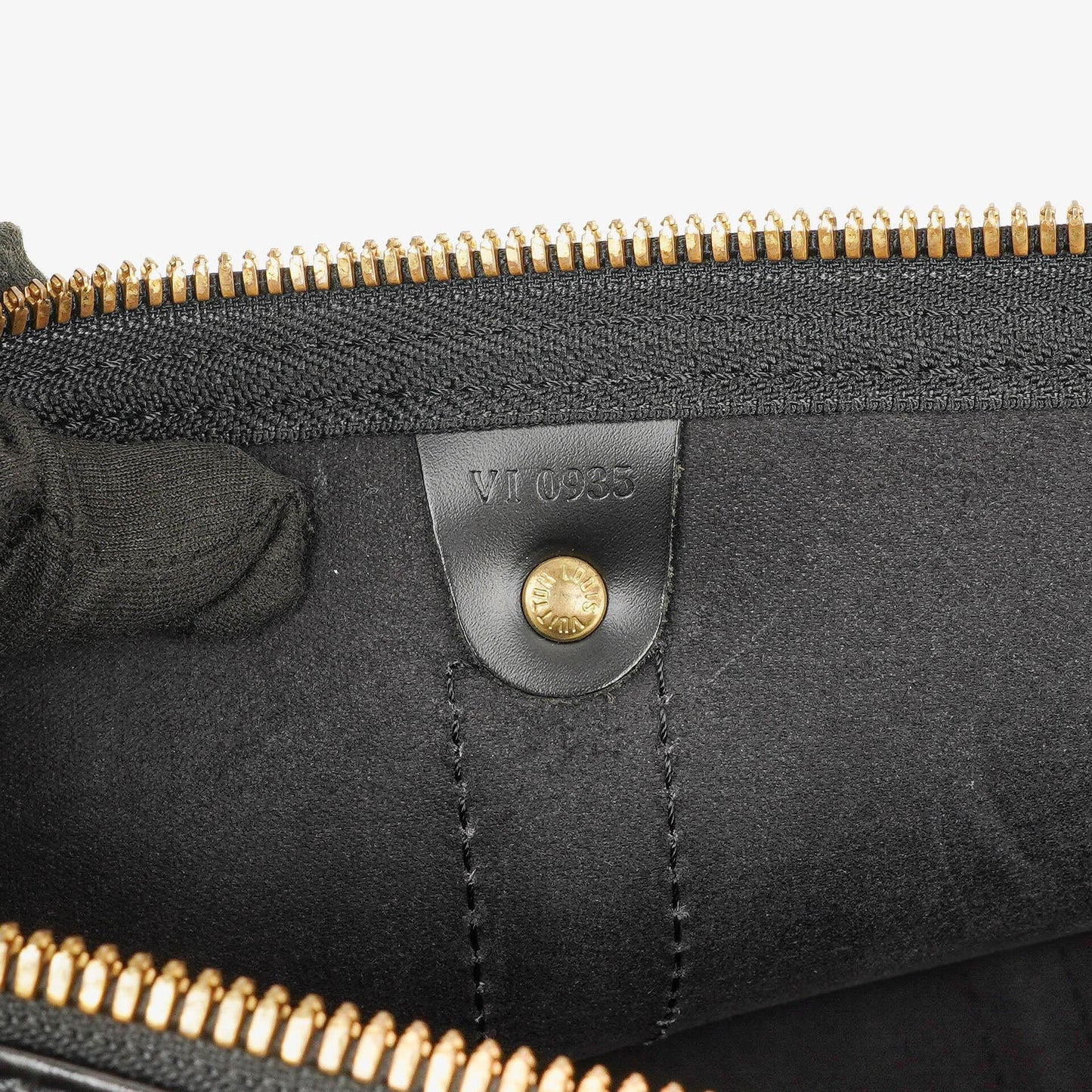 Louis Vuitton Keepall 45 Black EPI Leather Travel Bag