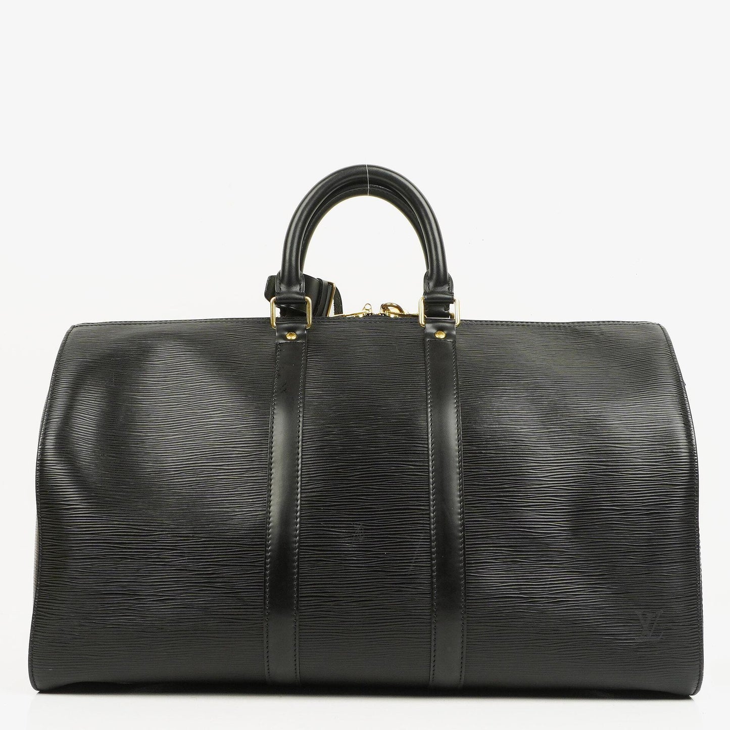 Louis Vuitton Keepall 45 Black EPI Leather Travel Bag