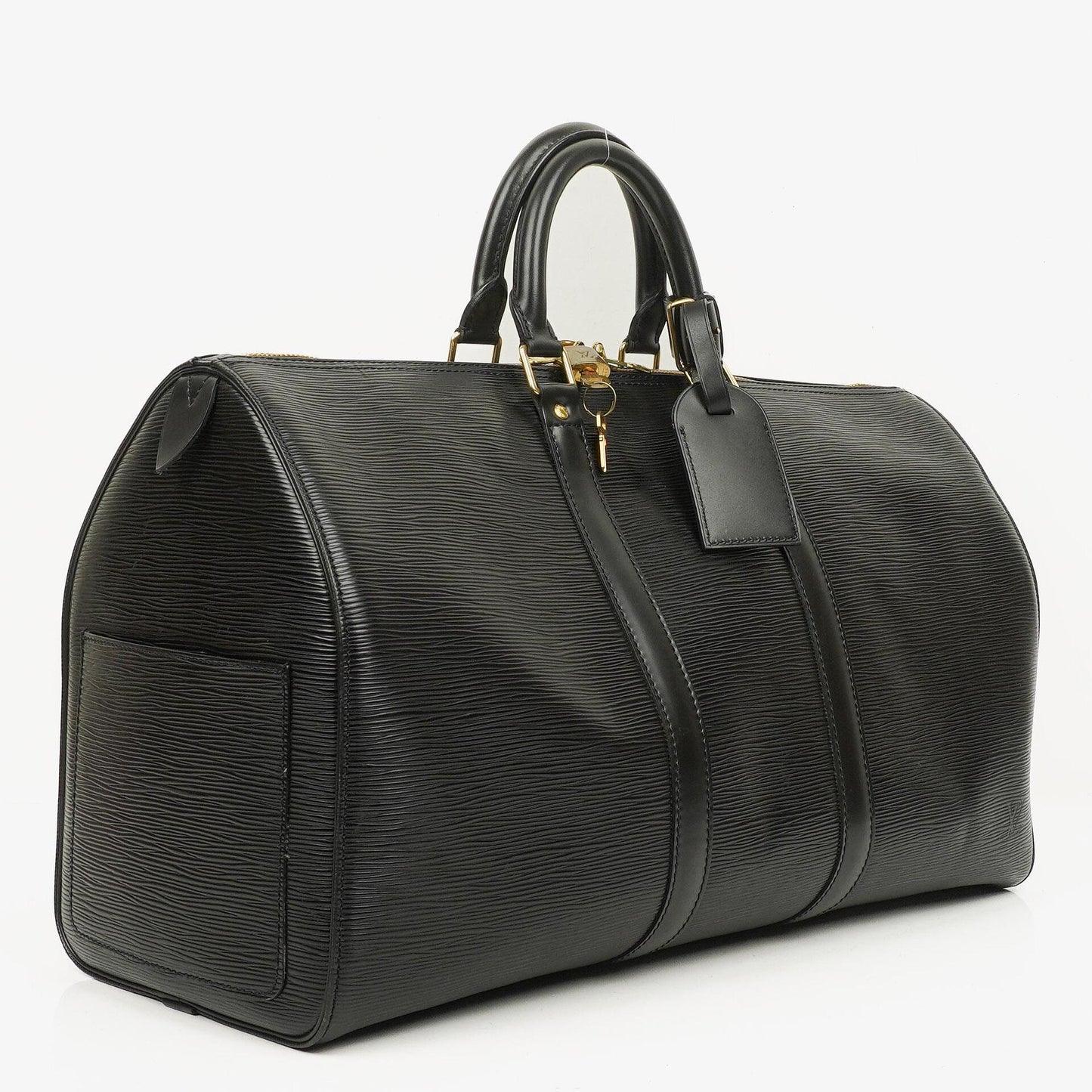 Louis Vuitton Keepall 45 Black EPI Leather Travel Bag