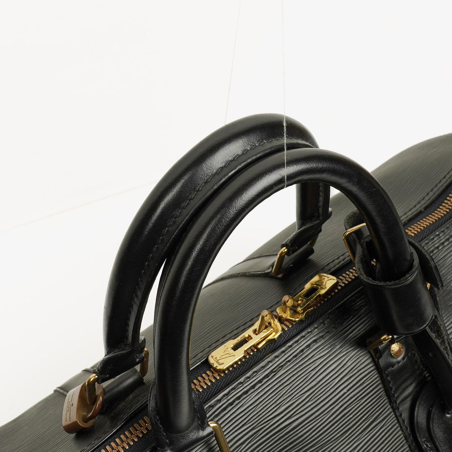 Louis Vuitton Keepall 45 Black EPI Leather Travel Bag