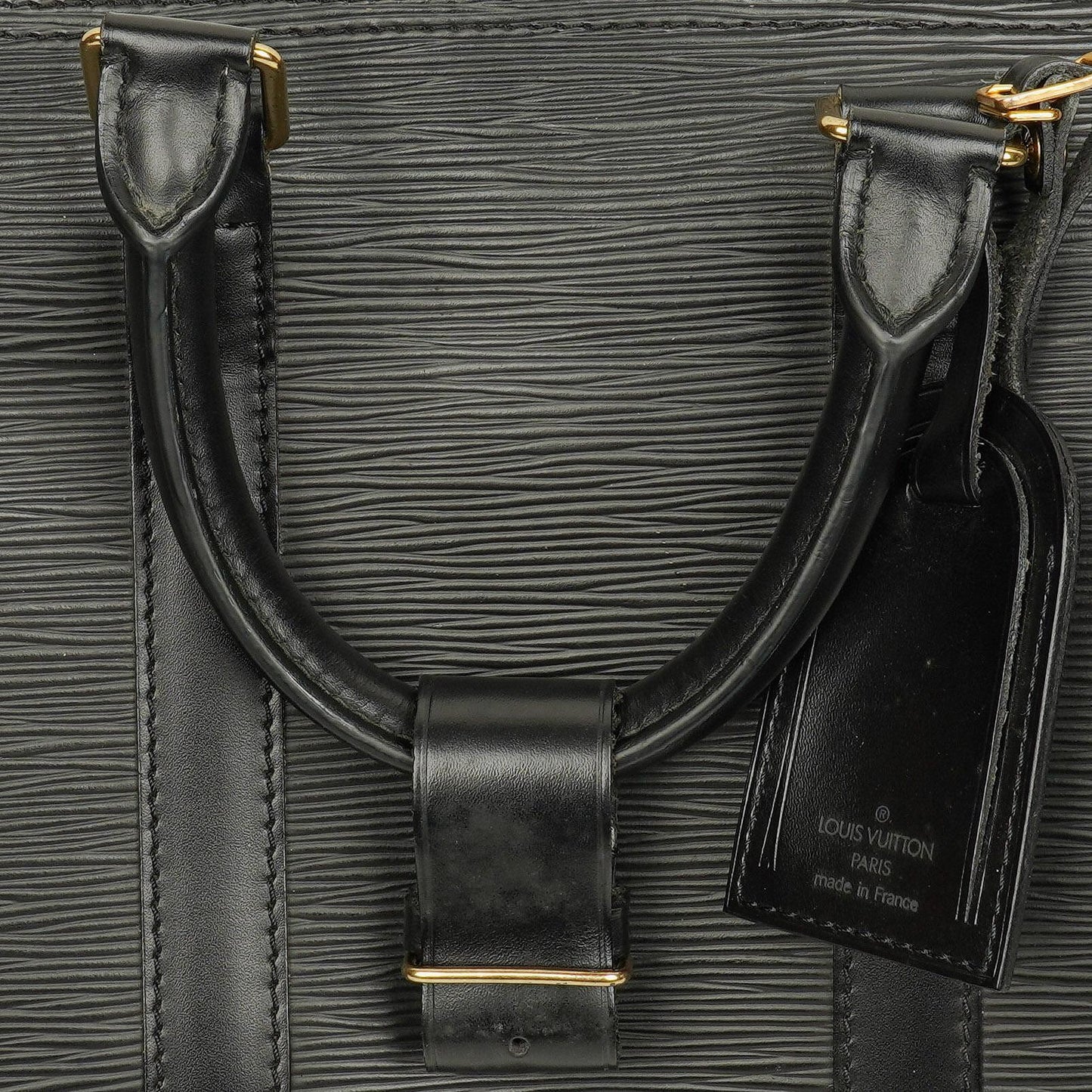Louis Vuitton Keepall 45 Black EPI Leather Travel Bag