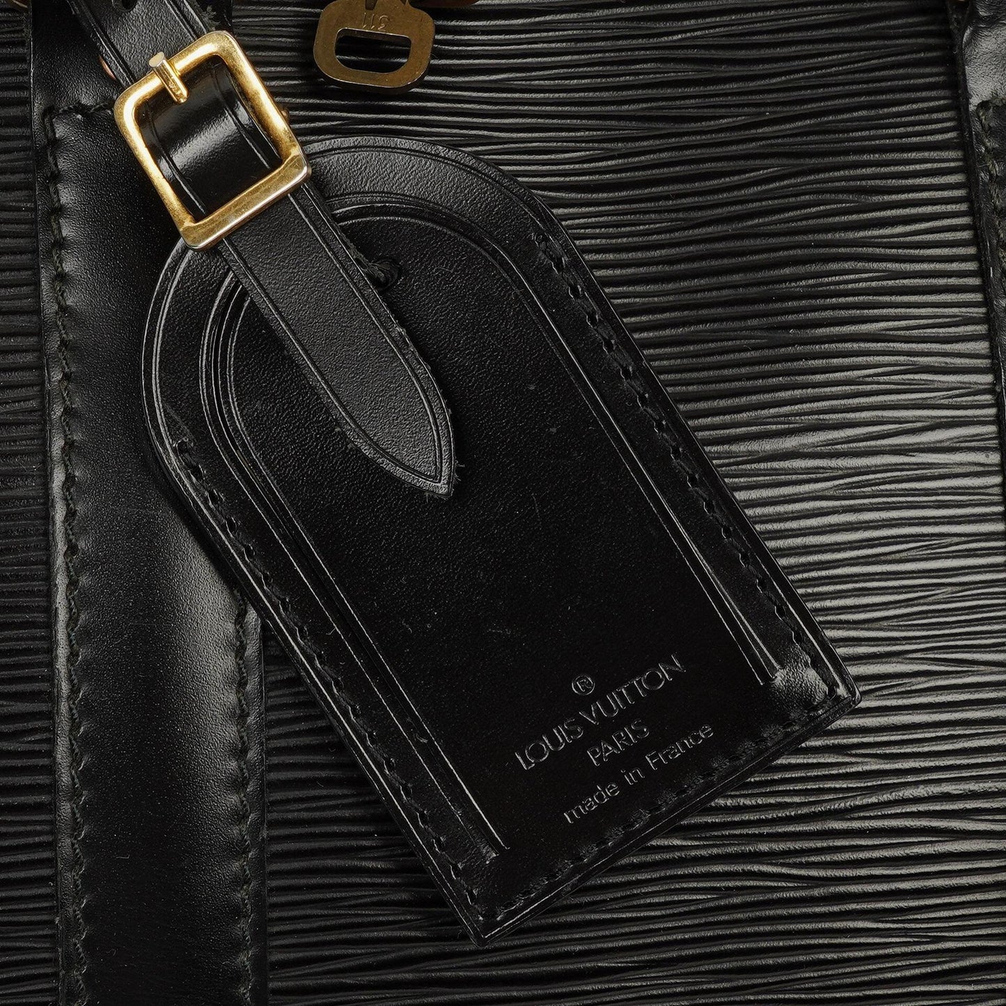 Louis Vuitton Keepall 45 Black EPI Leather Travel Bag
