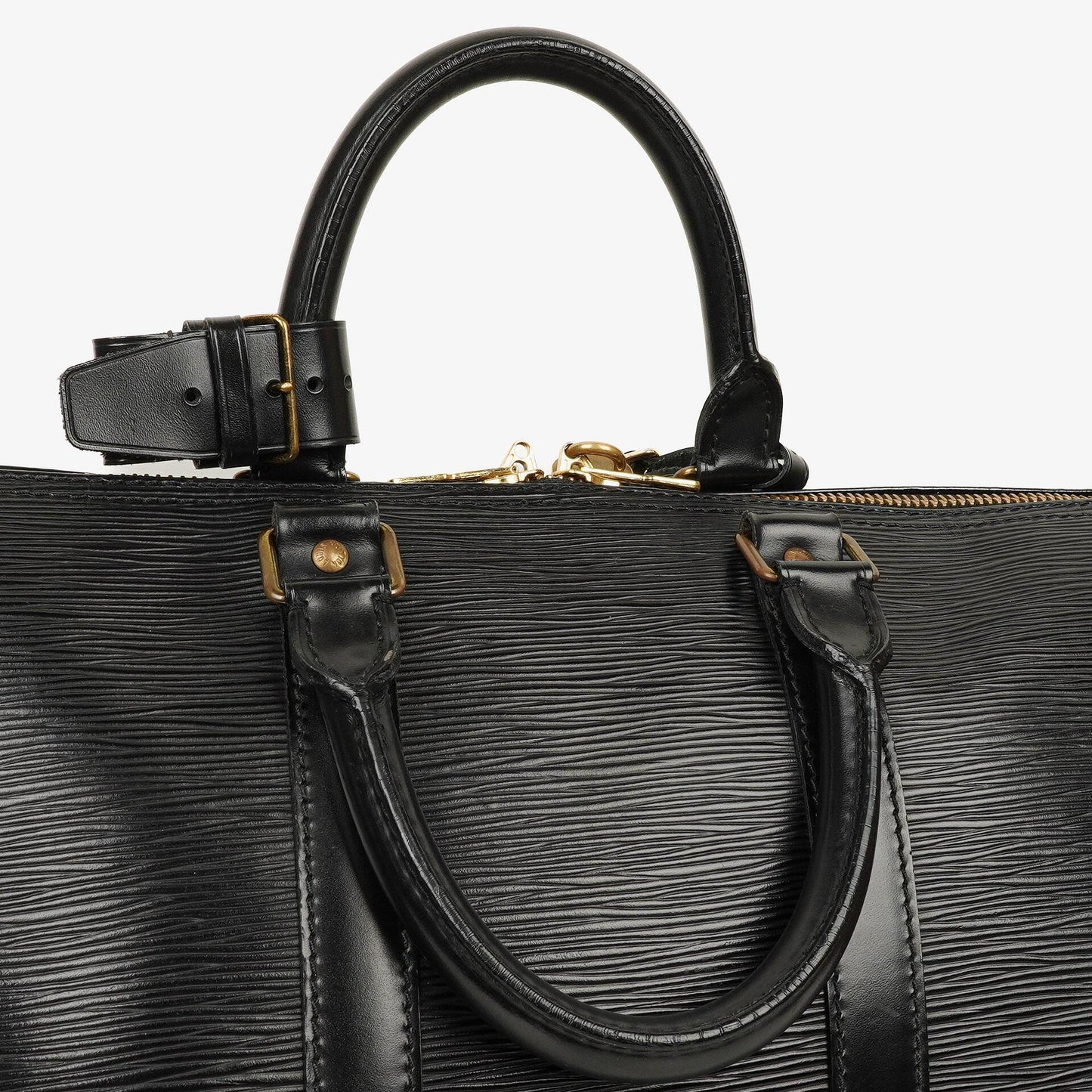 Louis Vuitton Keepall 45 Black EPI Leather Travel Bag