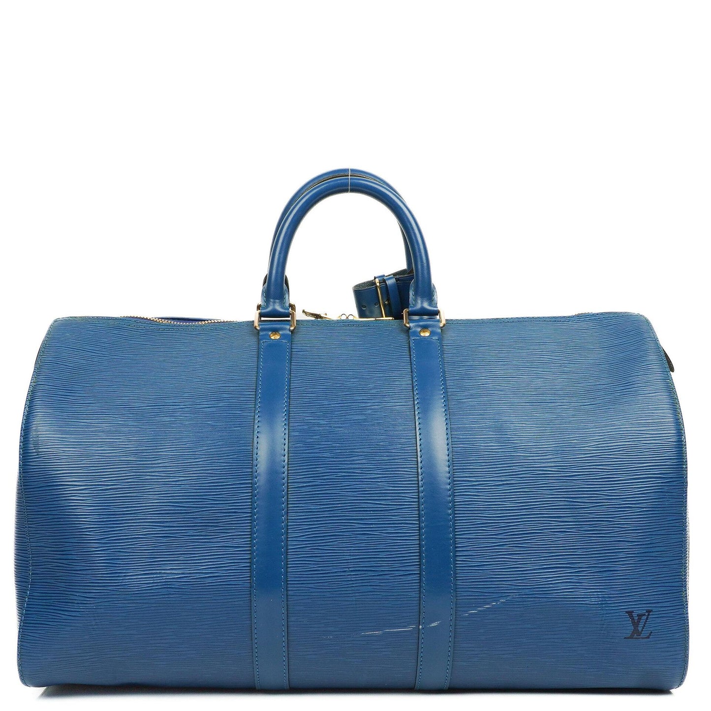 Louis Vuitton Keepall 45 Blue EPI Leather Travel Bag, 1996
