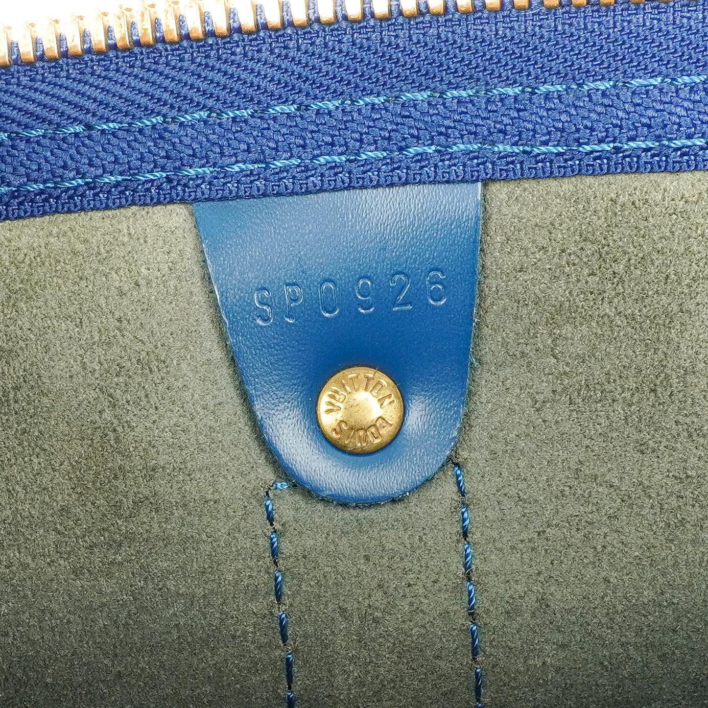 Louis Vuitton Keepall 45 Blue EPI Leather Travel Bag, 1996