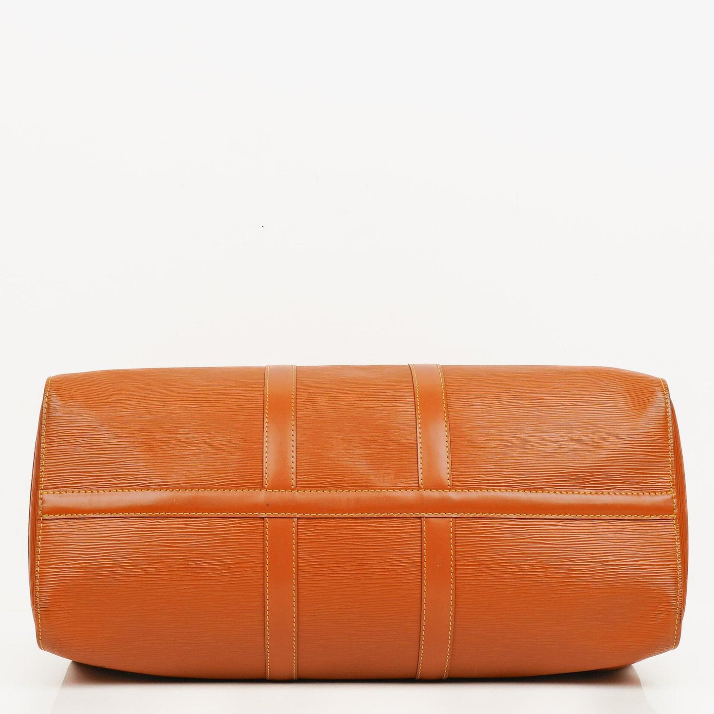 Louis Vuitton Keepall 45 Cognac EPI Leather Travel Bag