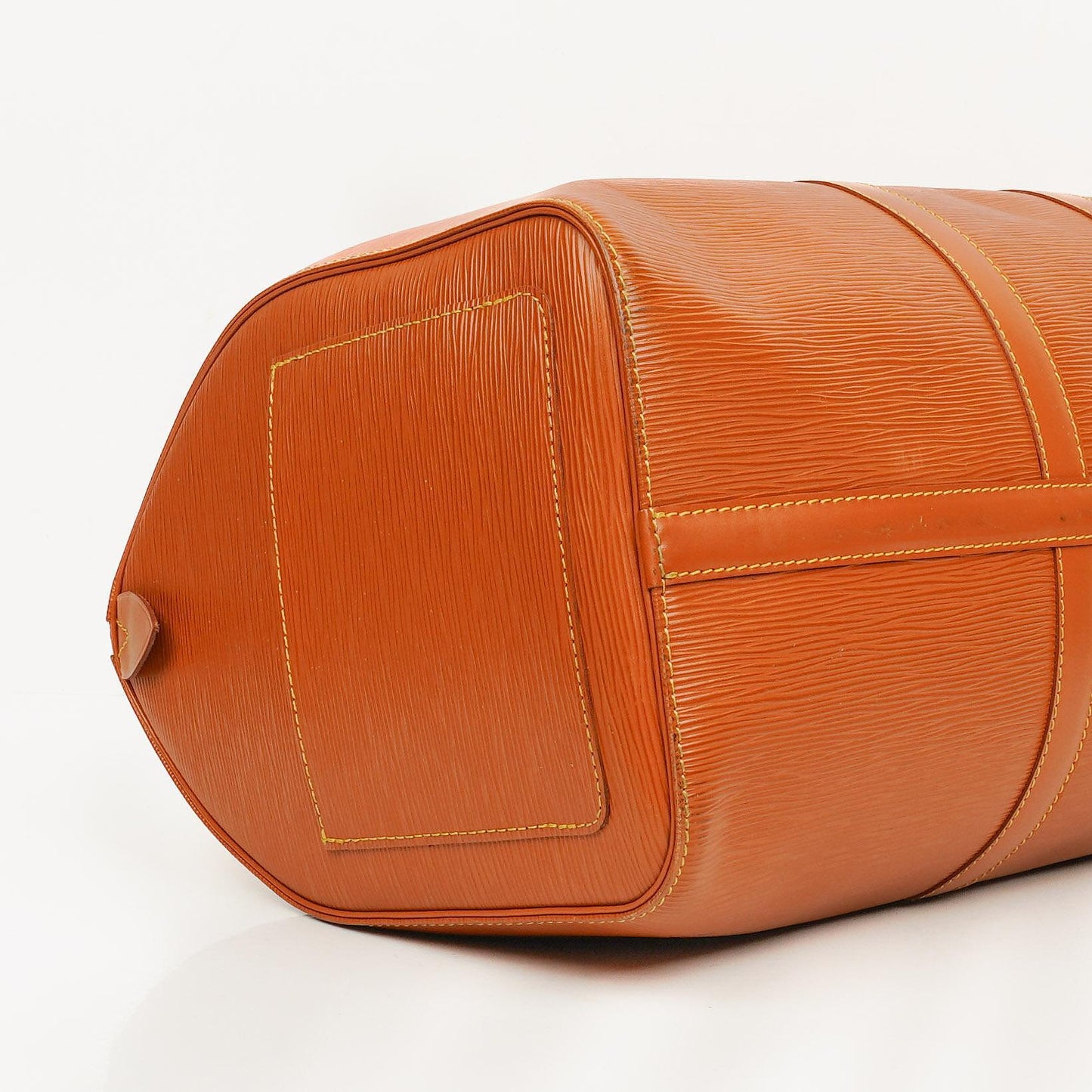 Louis Vuitton Keepall 45 Cognac EPI Leather Travel Bag