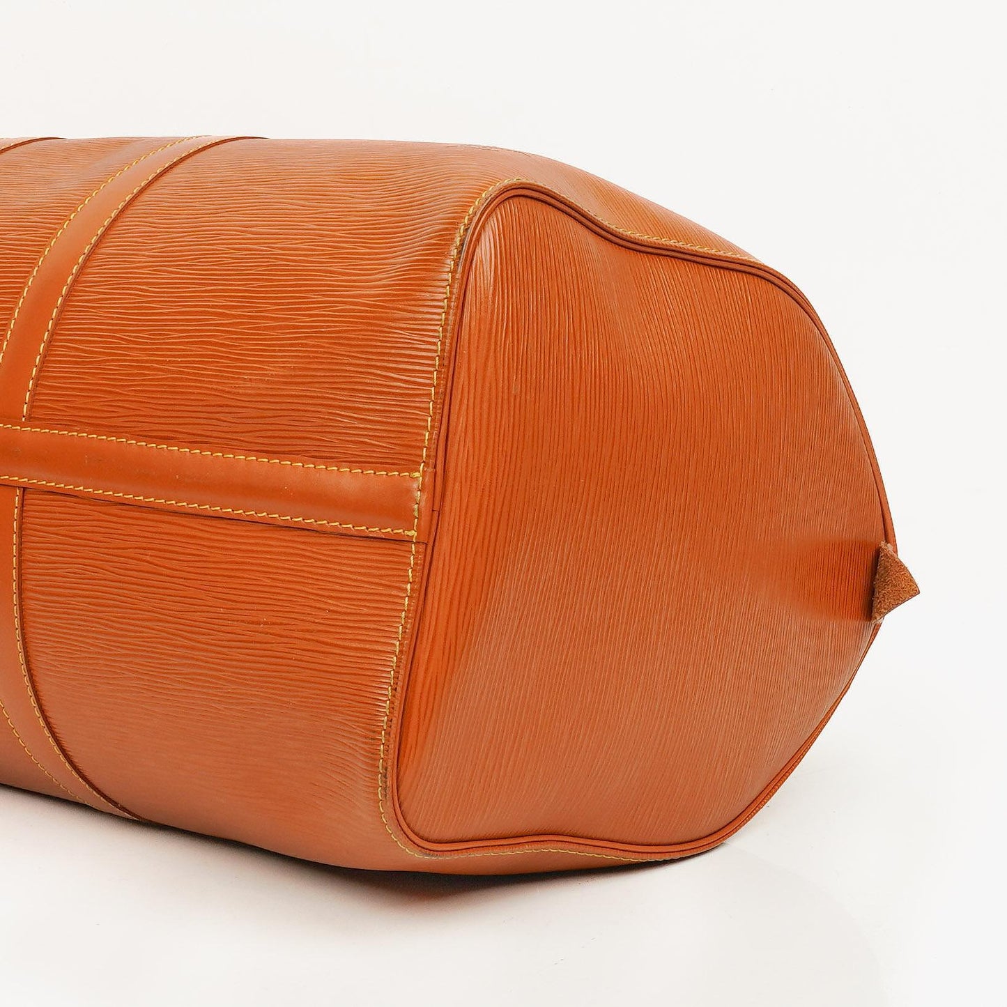 Louis Vuitton Keepall 45 Cognac EPI Leather Travel Bag