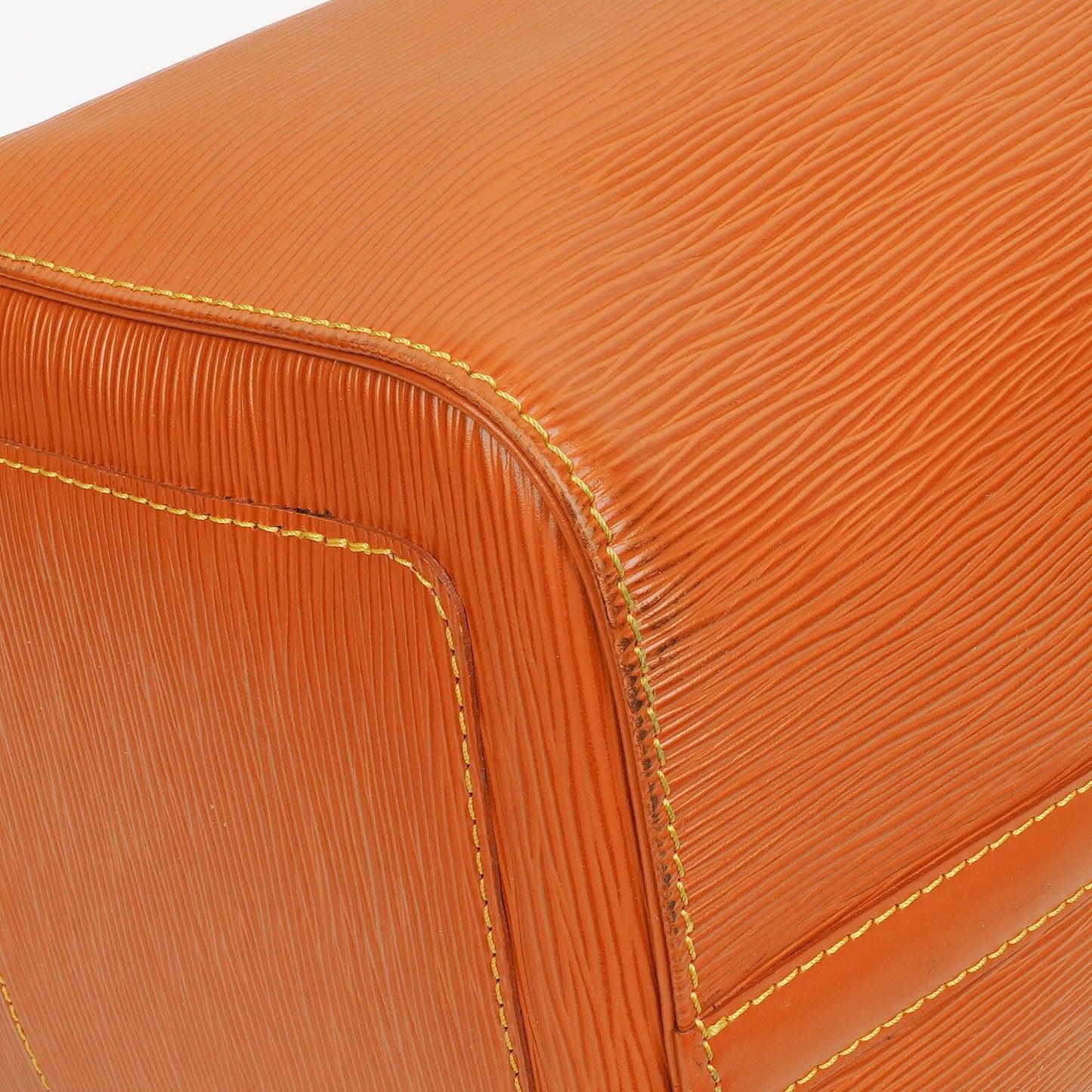 Louis Vuitton Keepall 45 Cognac EPI Leather Travel Bag