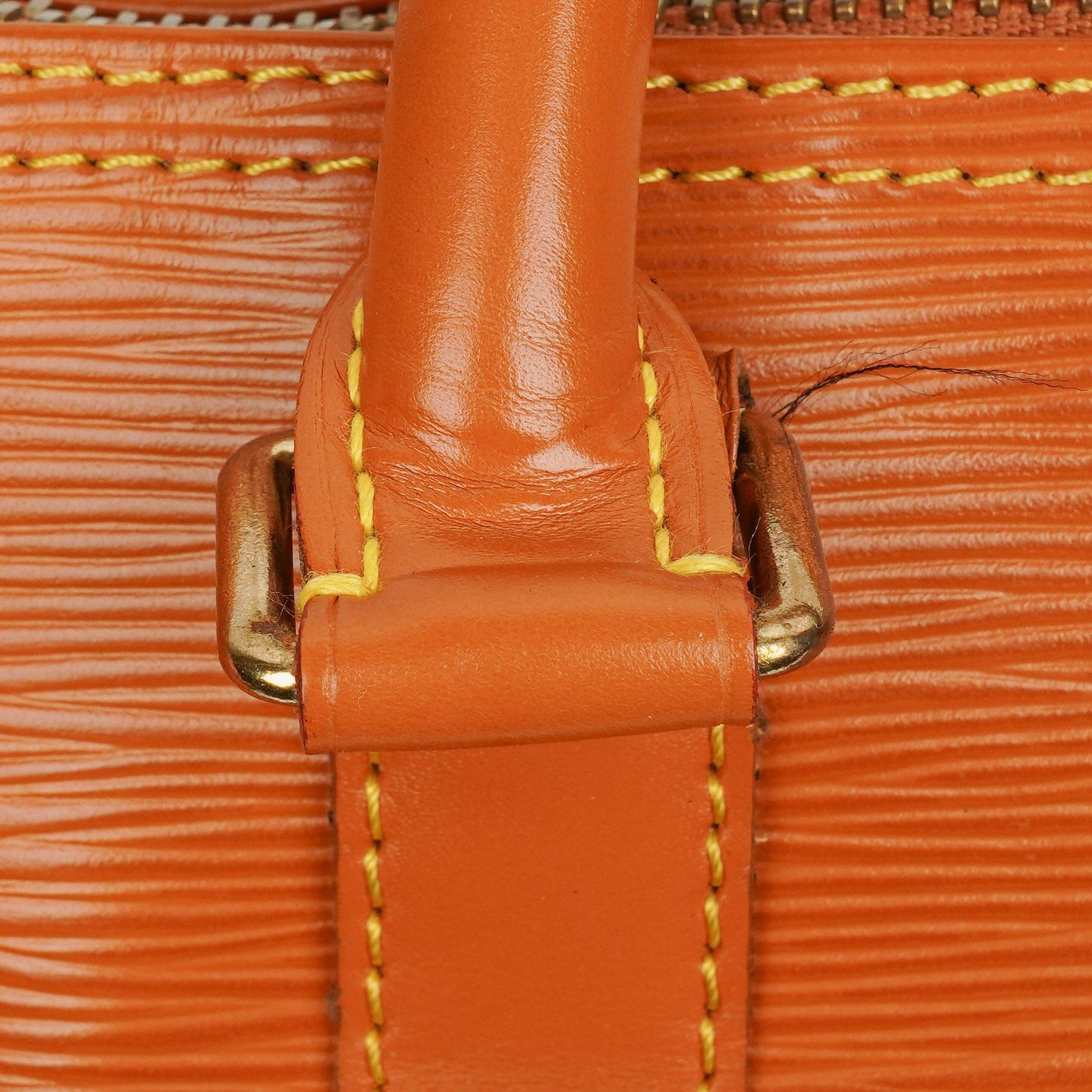 Louis Vuitton Keepall 45 Cognac EPI Leather Travel Bag