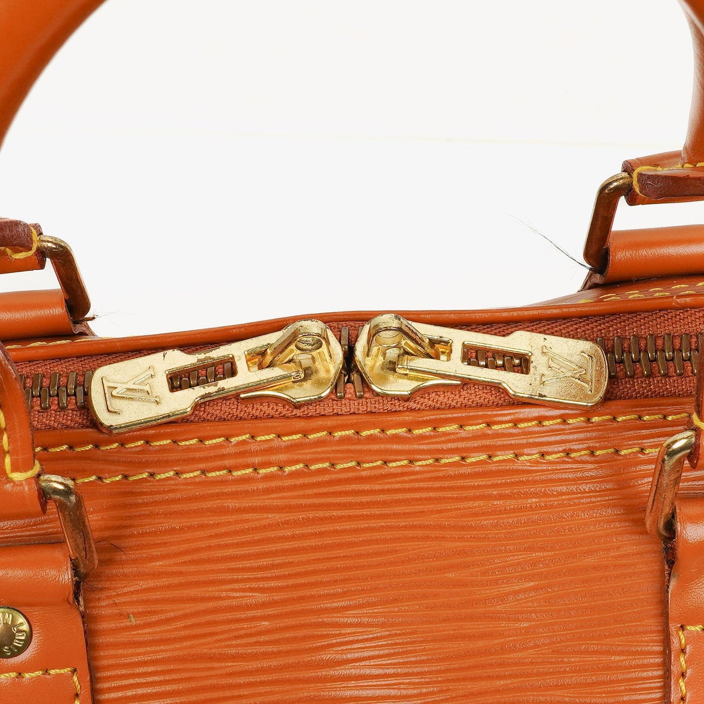 Louis Vuitton Keepall 45 Cognac EPI Leather Travel Bag
