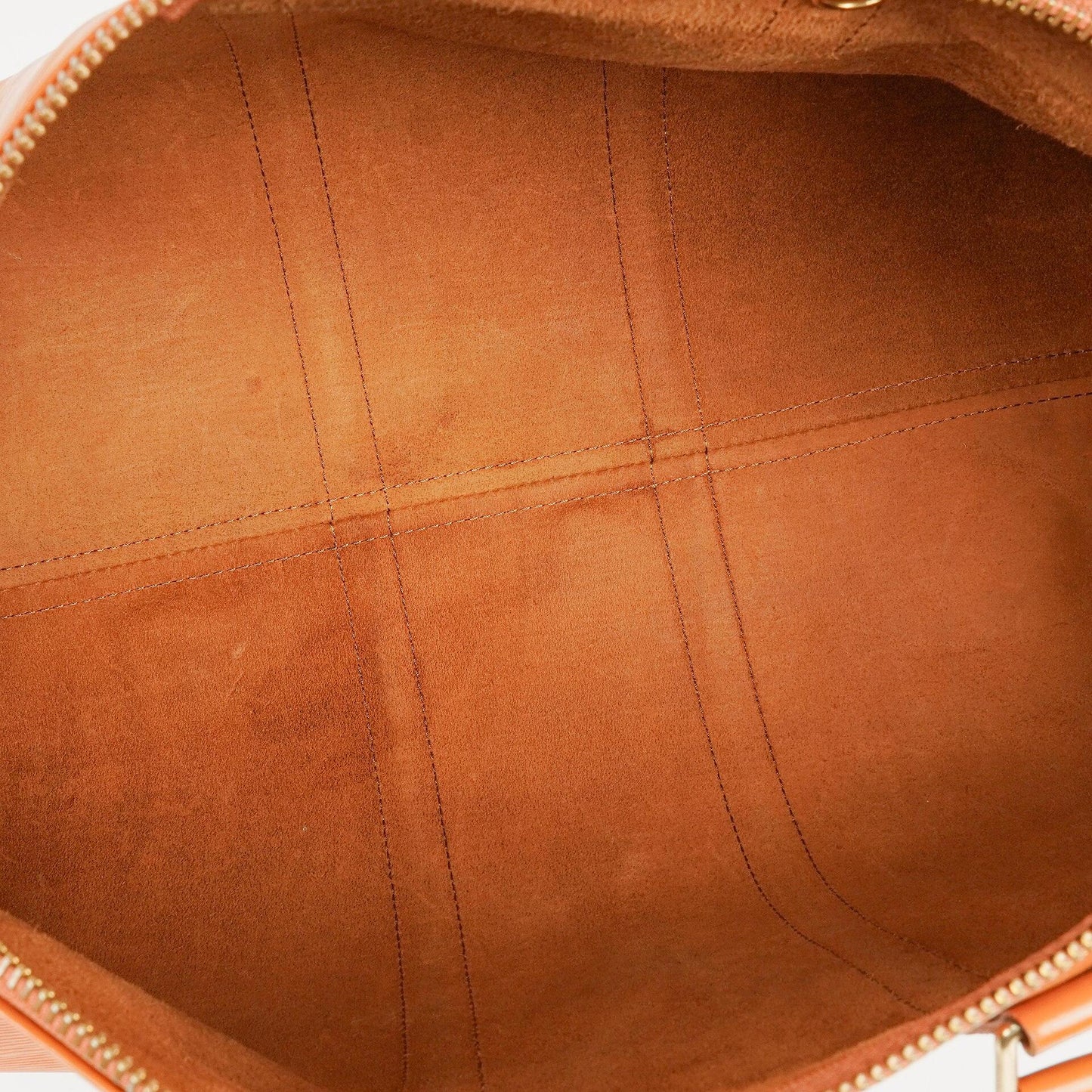 Louis Vuitton Keepall 45 Cognac EPI Leather Travel Bag