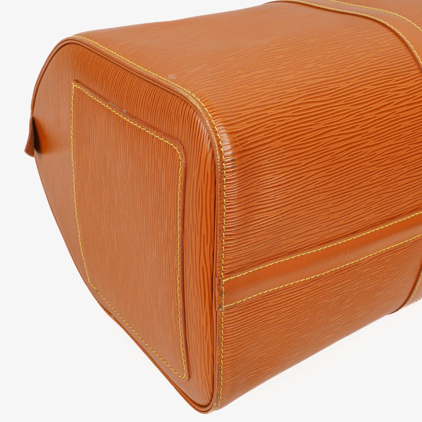 Louis Vuitton Keepall 45 Cognac EPI Leather Travel Bag