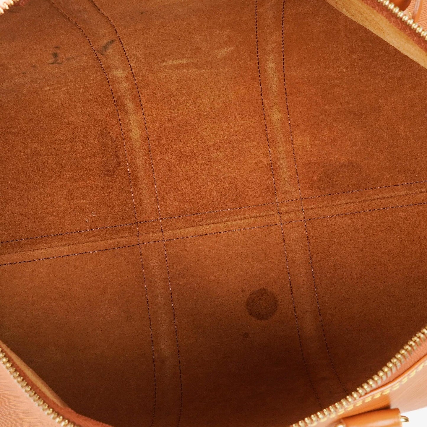 Louis Vuitton Keepall 45 Cognac EPI Leather Travel Bag