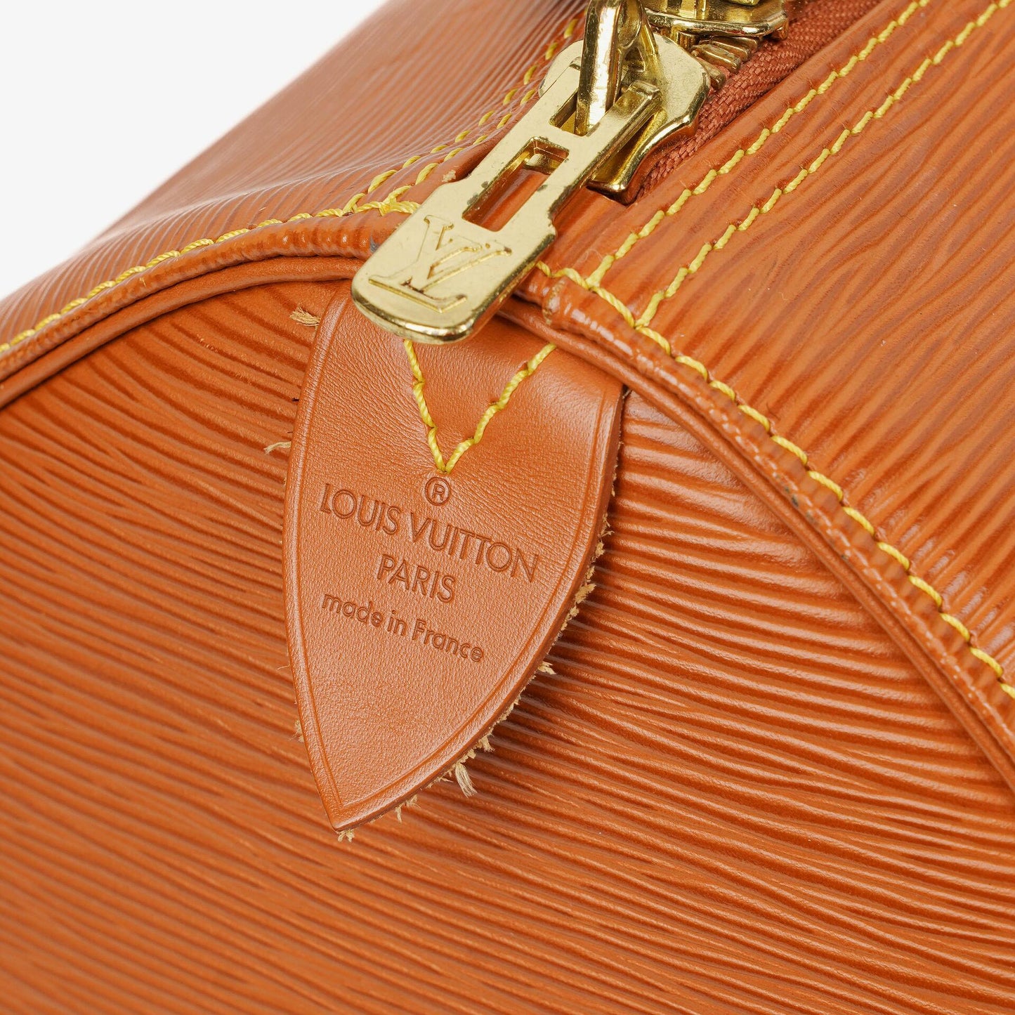 Louis Vuitton Keepall 45 Cognac EPI Leather Travel Bag