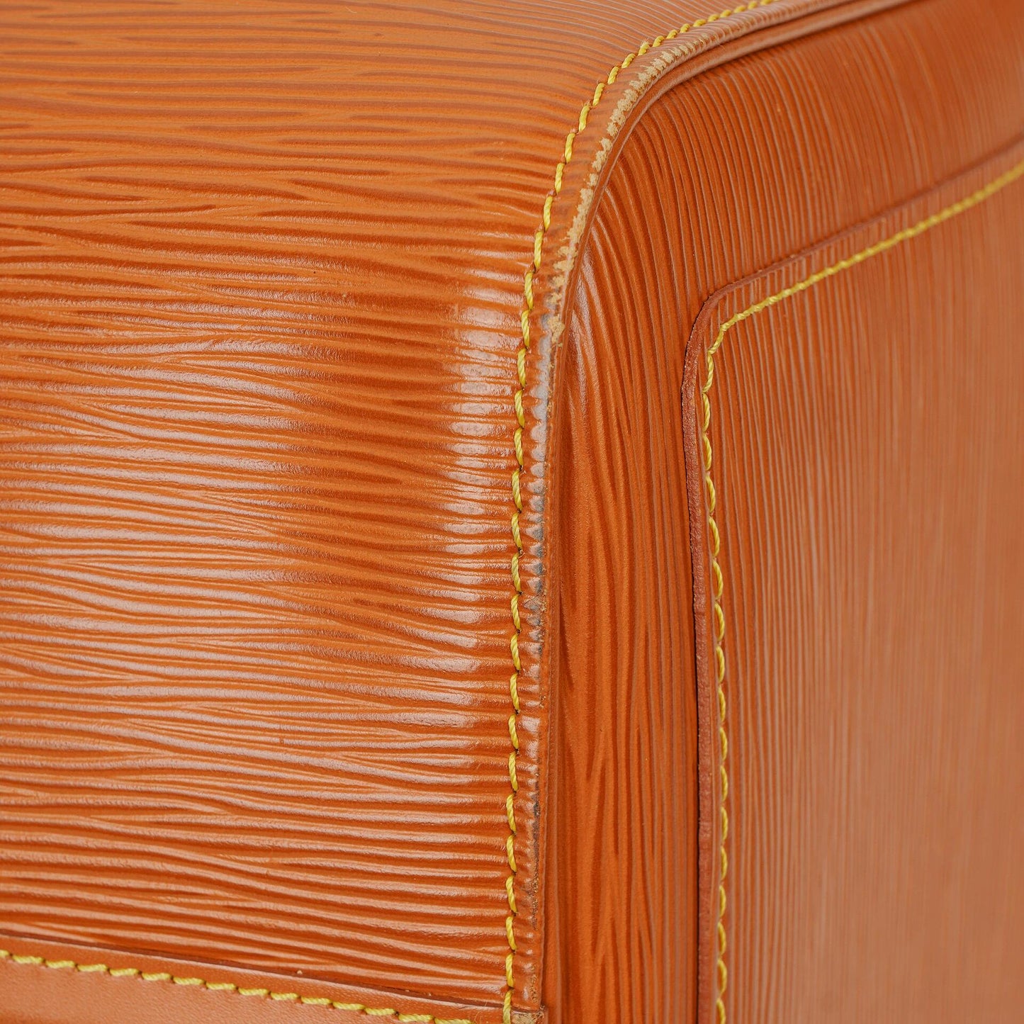 Louis Vuitton Keepall 45 Cognac EPI Leather Travel Bag
