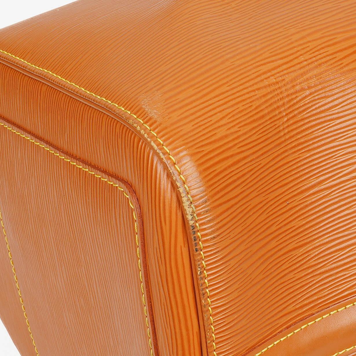 Louis Vuitton Keepall 45 Cognac EPI Leather Travel Bag