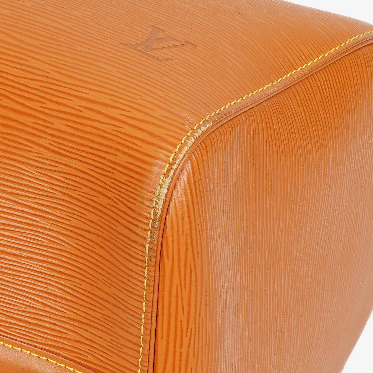 Louis Vuitton Keepall 45 Cognac EPI Leather Travel Bag